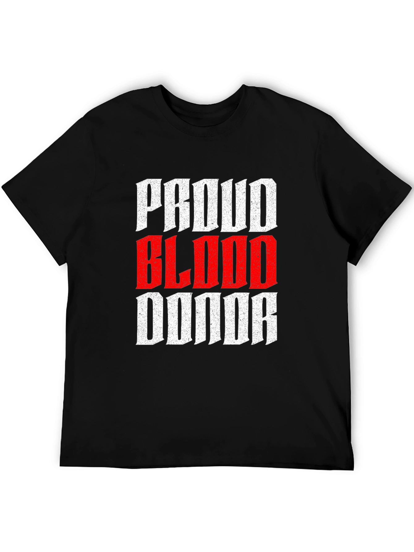 Black Proud Blood Donor Graphic Tee - Stylish & Supportive view 5