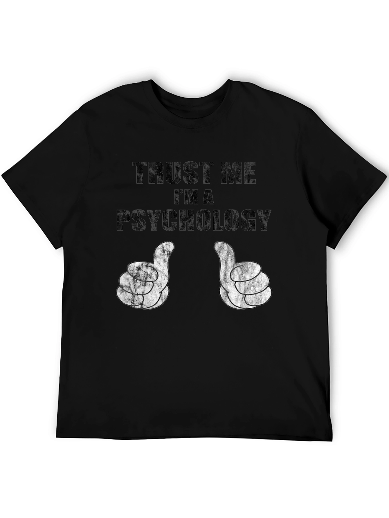 Black Trust Me I'm a Psychology T-Shirt view 5