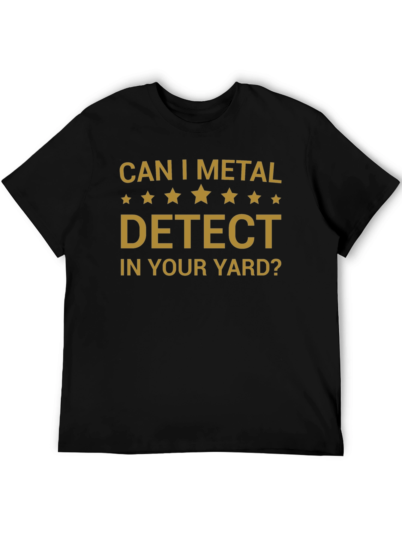 Black Metal Detecting Humor T-Shirt view 5
