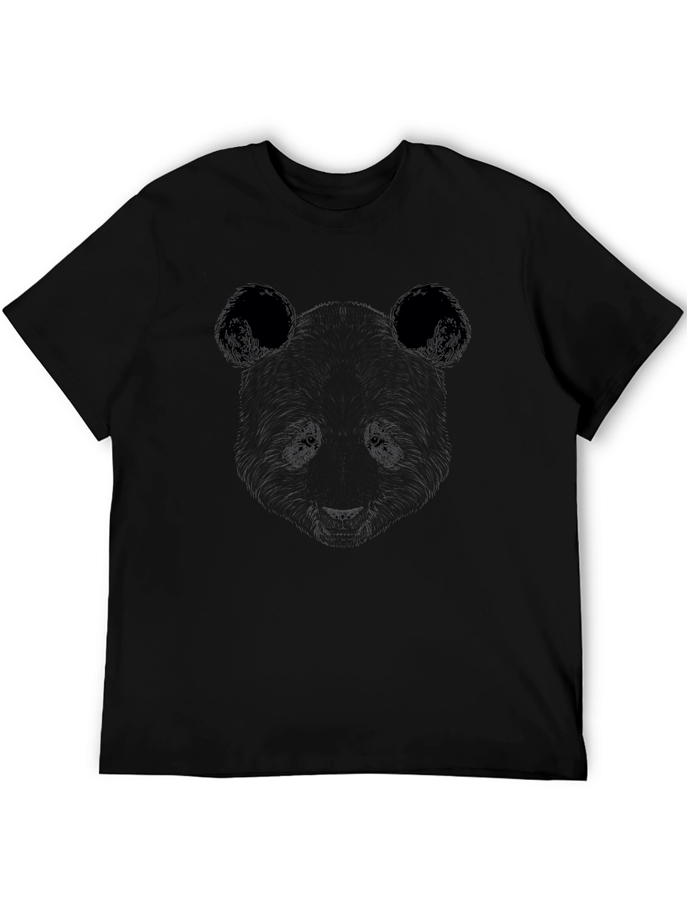 Black Panda Graphic T-Shirt - Classic Black Tee view 5