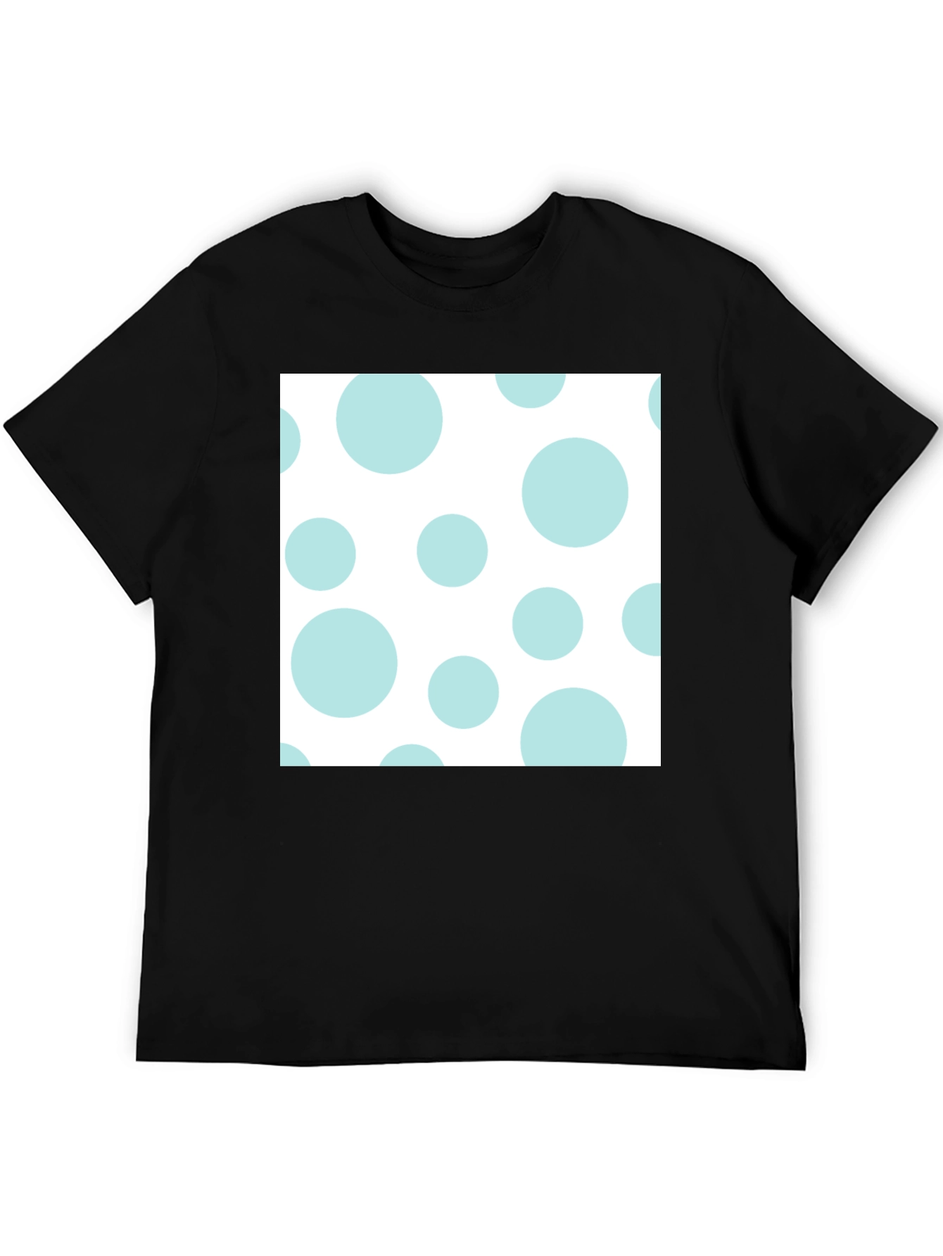 Black Polka Dot Tee - Stylish Casual Wear view 5