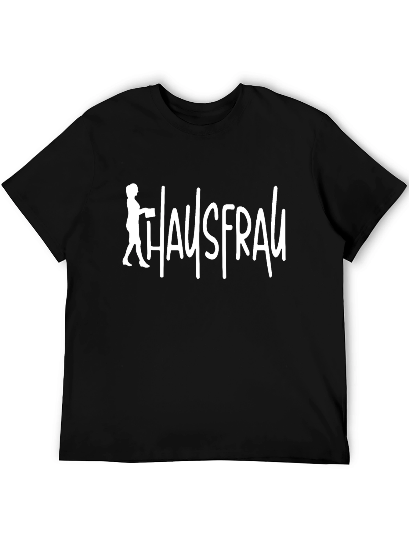 Black Hausfrau Graphic Tee - Novelty T-Shirt view 5