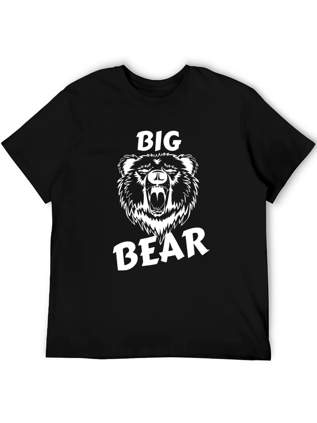 Black Big Bear Graphic Tee - Mens Black T-Shirt view 5
