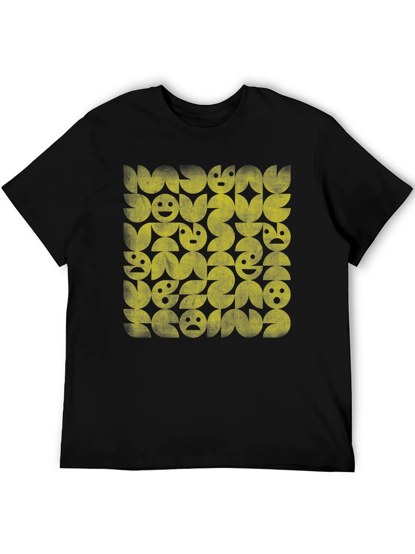 Black Retro Graphic Print Black T-Shirt view 5