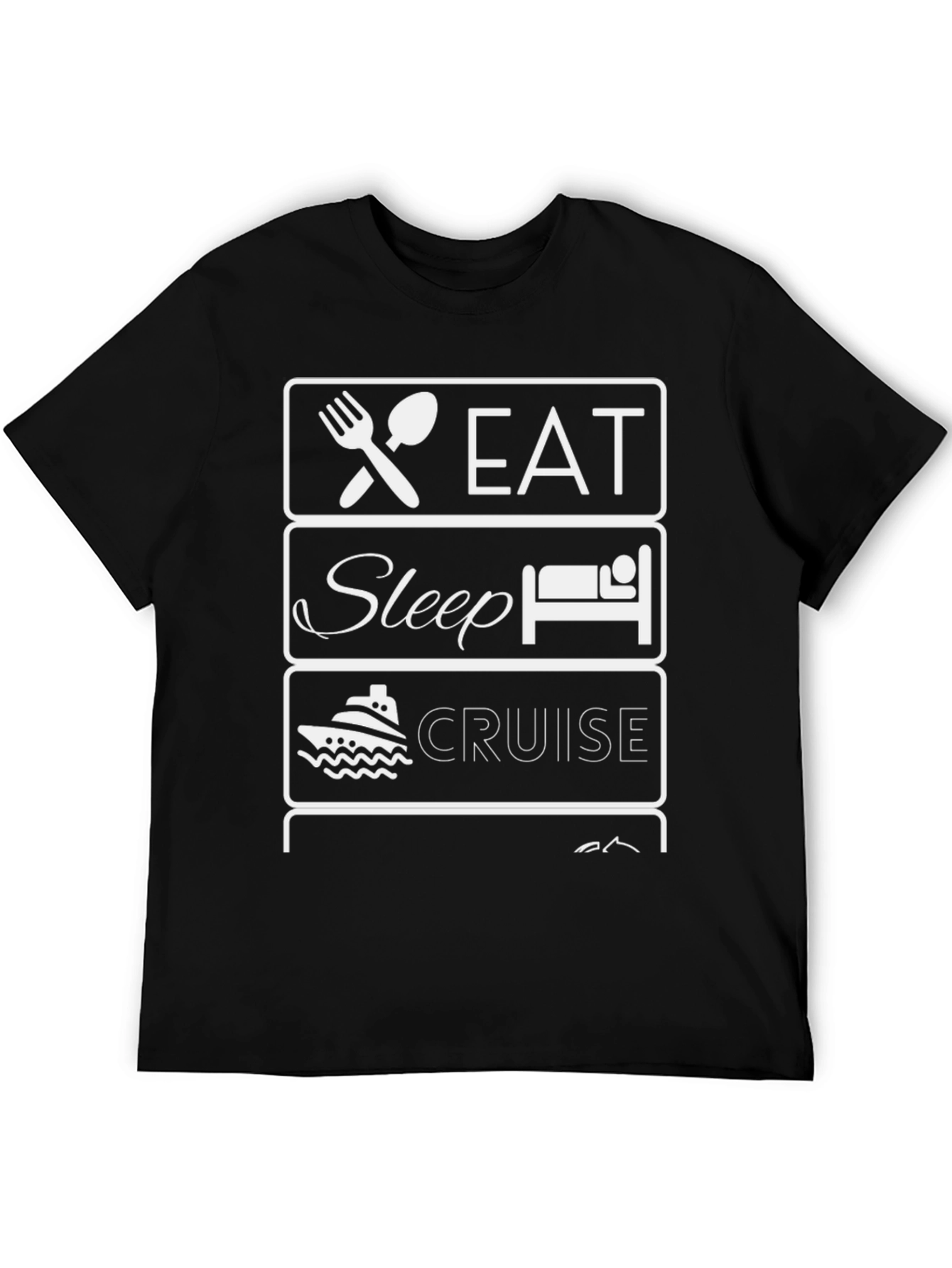 Eat Sleep Cruise T-Shirt - Vacation Apparel - 5