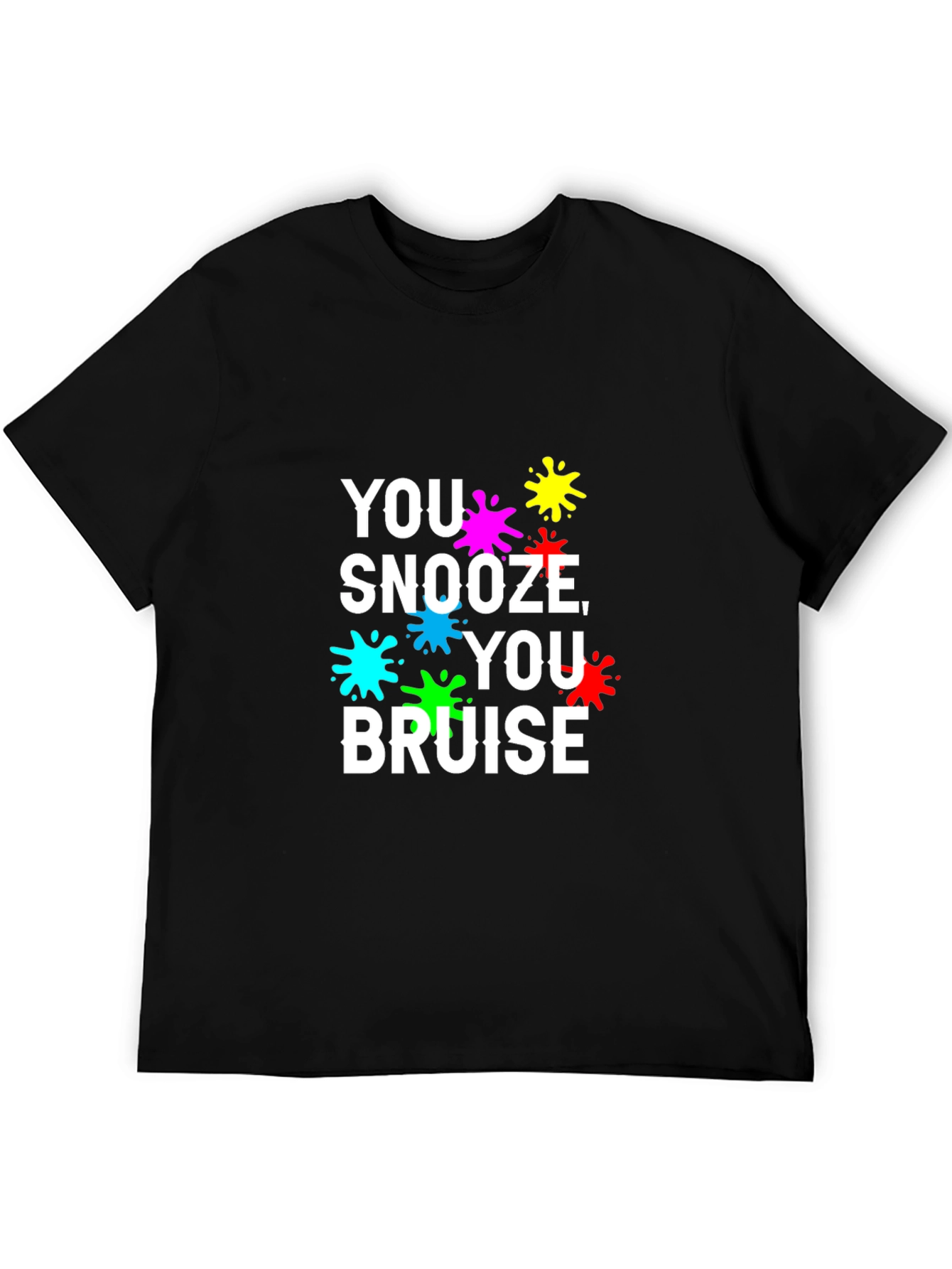 Black You Snooze You Bruise T-Shirt view 5