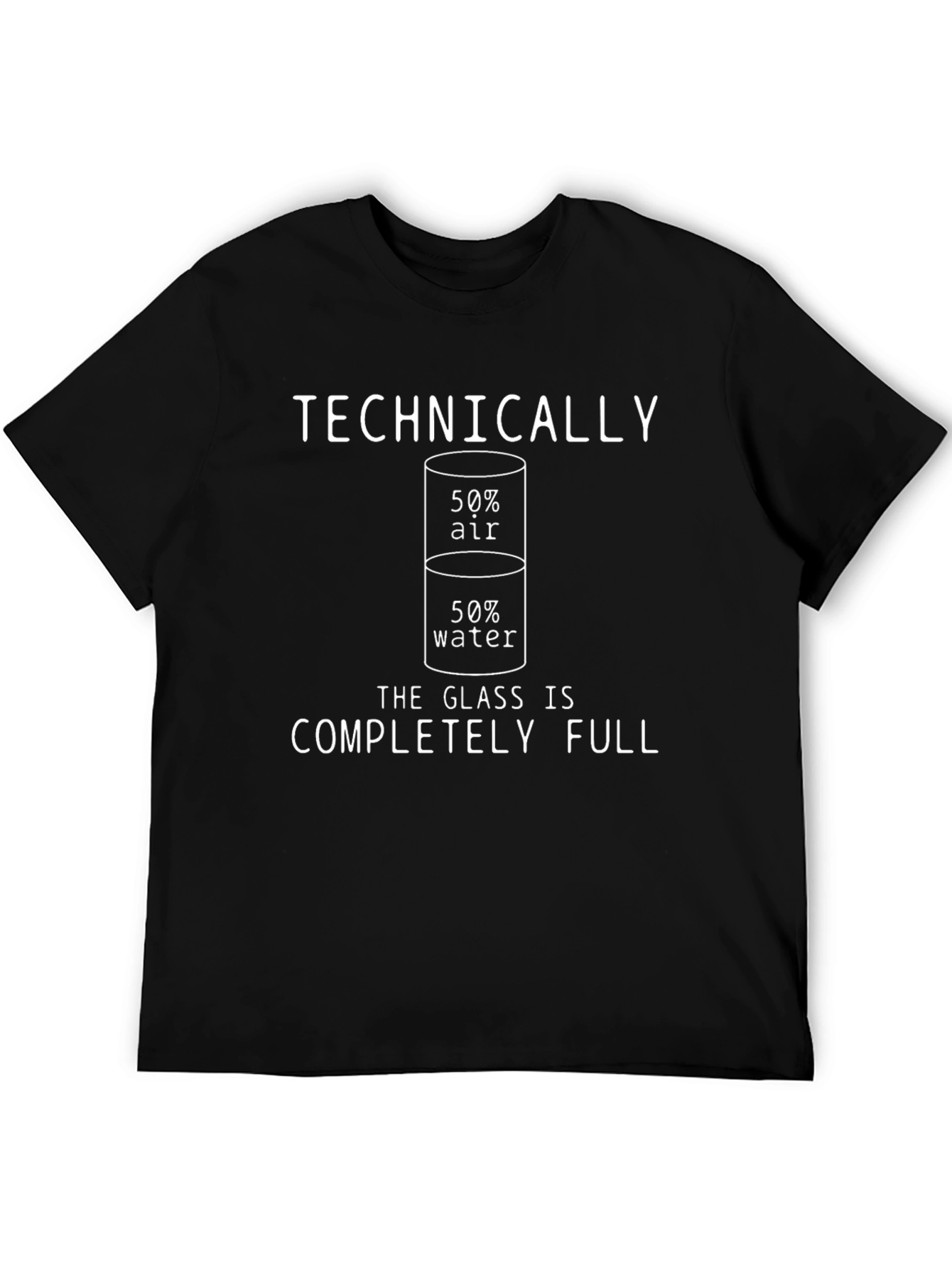 Black Technically Full T-Shirt - Funny Sarcastic Tee view 5