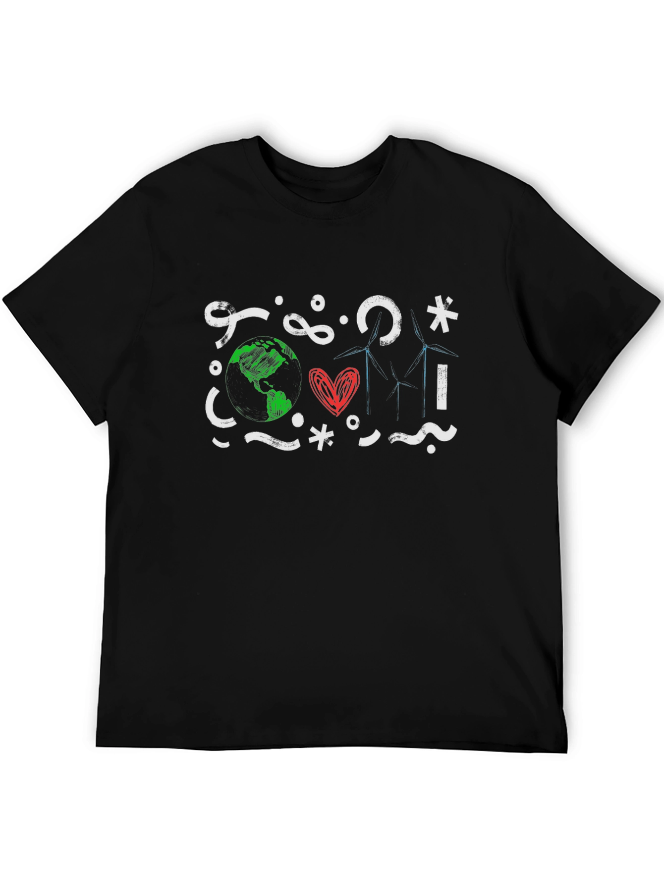 Black Eco-Friendly Graphic T-Shirt view 5