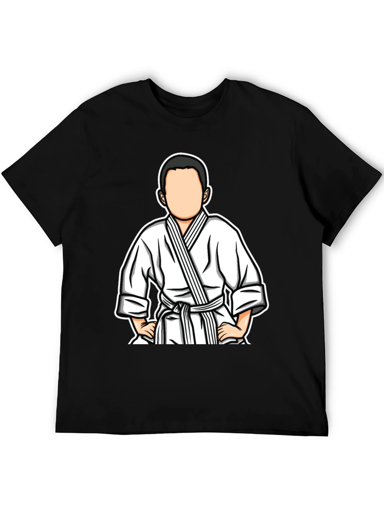 Black Karate Kid Tee - Cool Martial Arts Graphic T-Shirt view 5