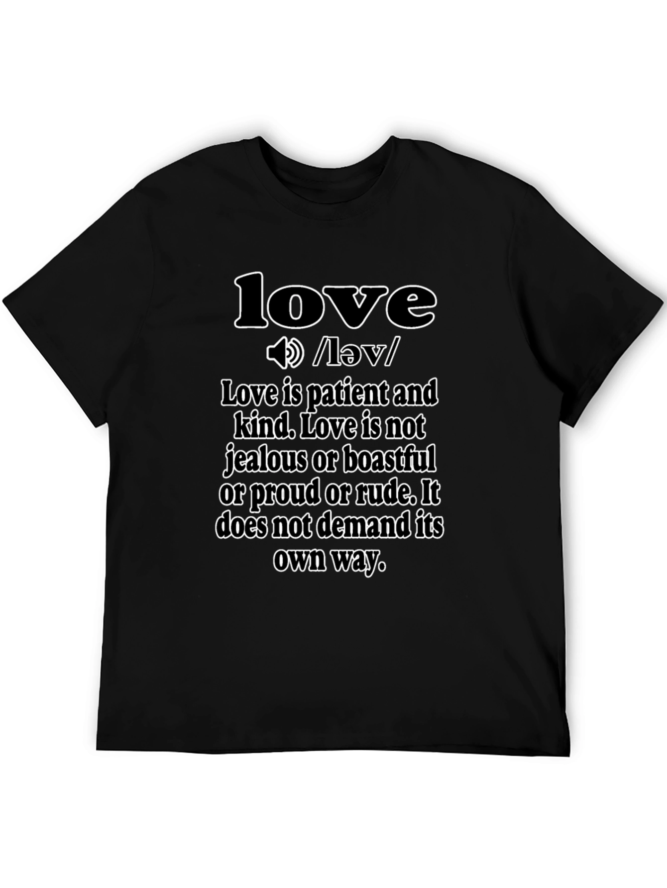 Black Love Definition T-Shirt - Inspirational Graphic Tee view 5
