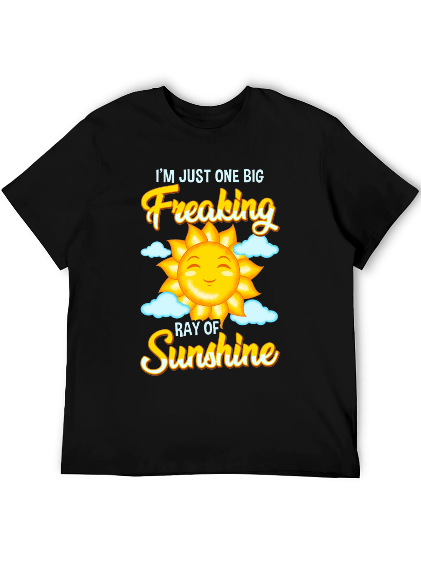 Black Funny Sunshine Graphic Tee view 5