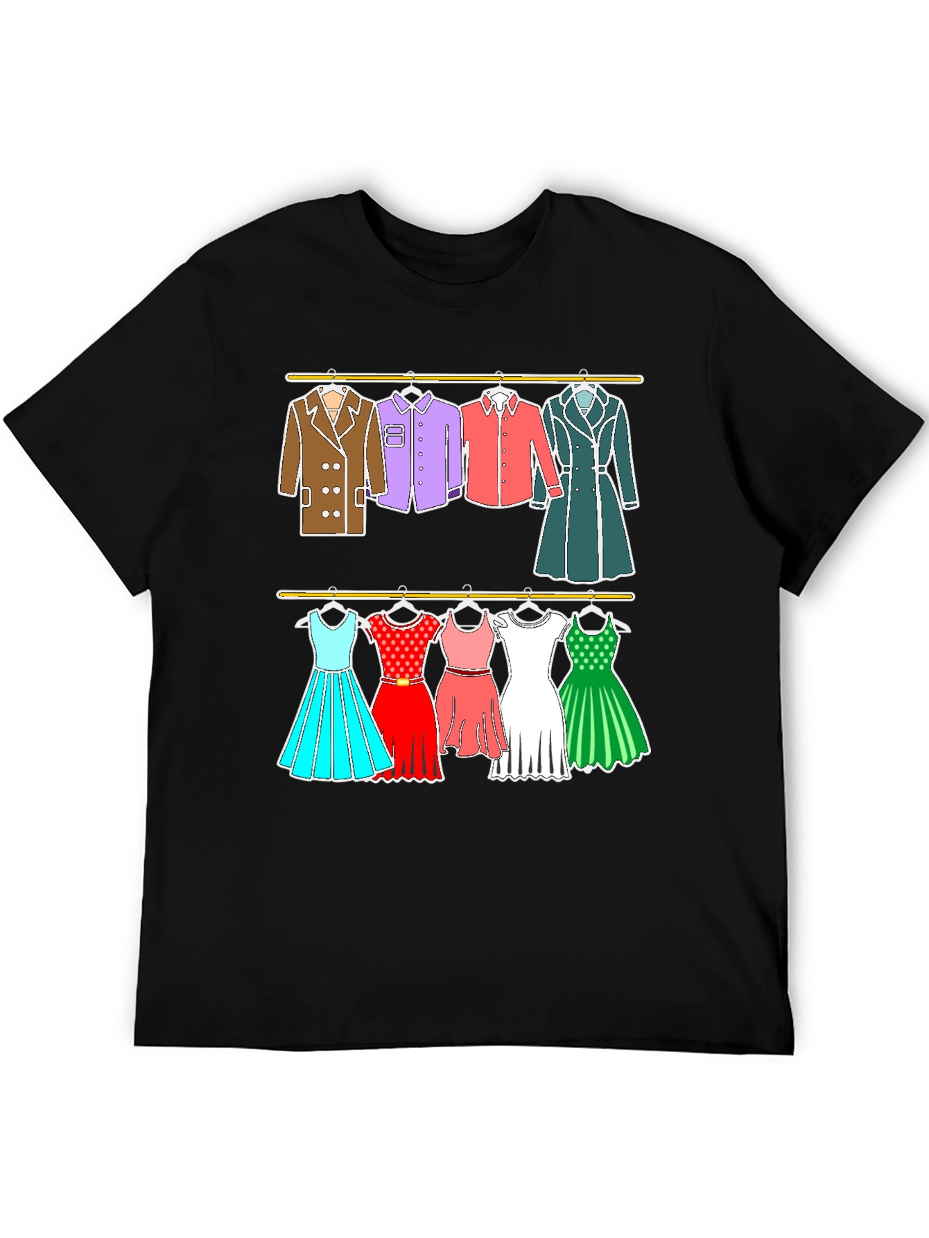 Black Clothes Rack T-Shirt view 5