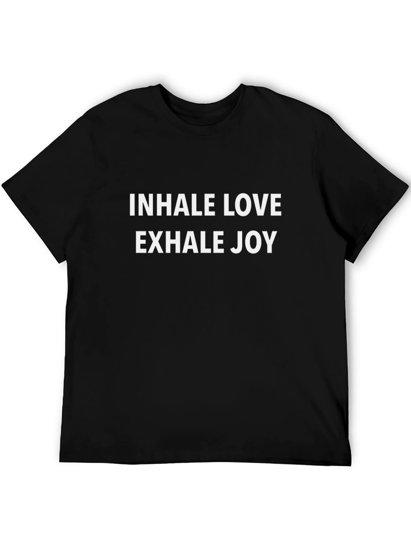 Black Inhale Love Exhale Joy Graphic Tee - Unisex view 5