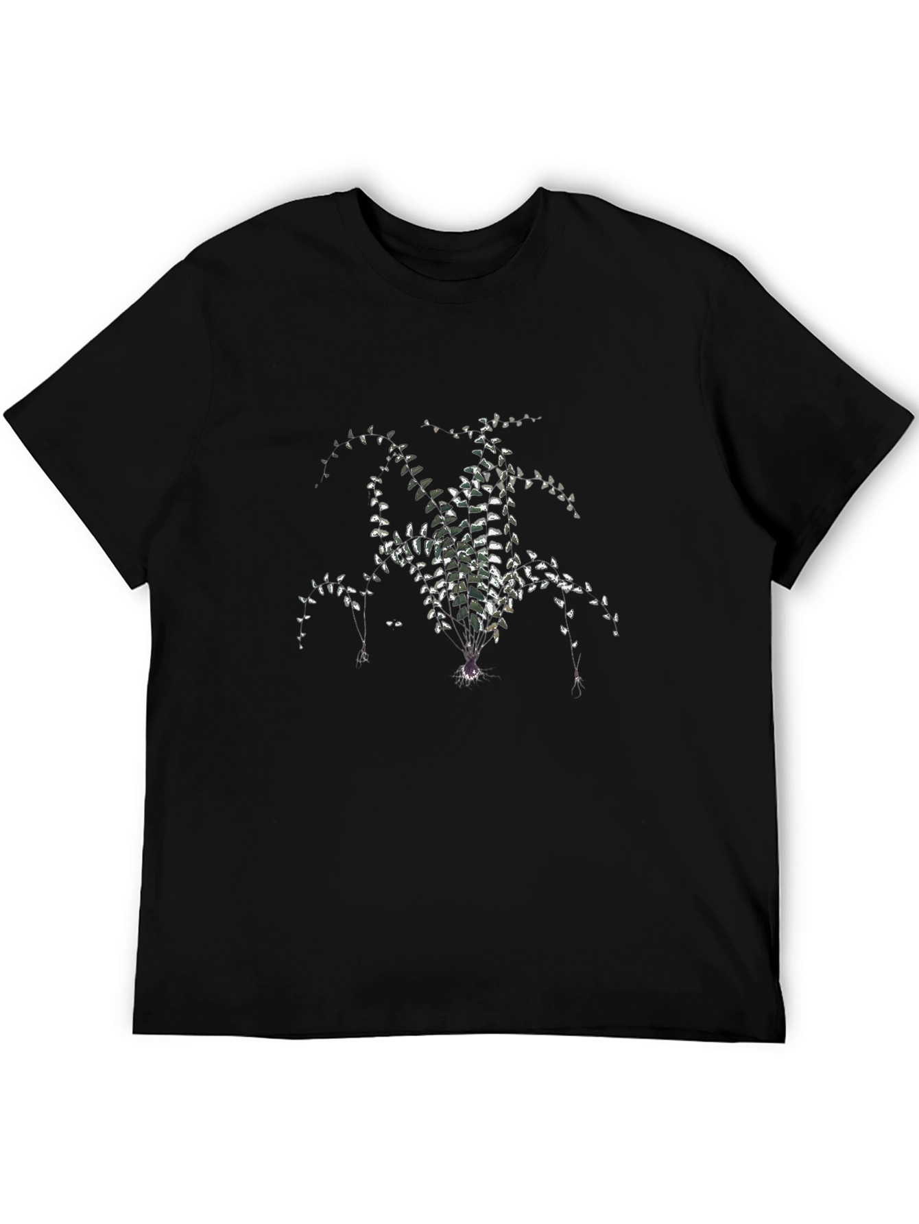 Black Botanical Black T-Shirt view 5