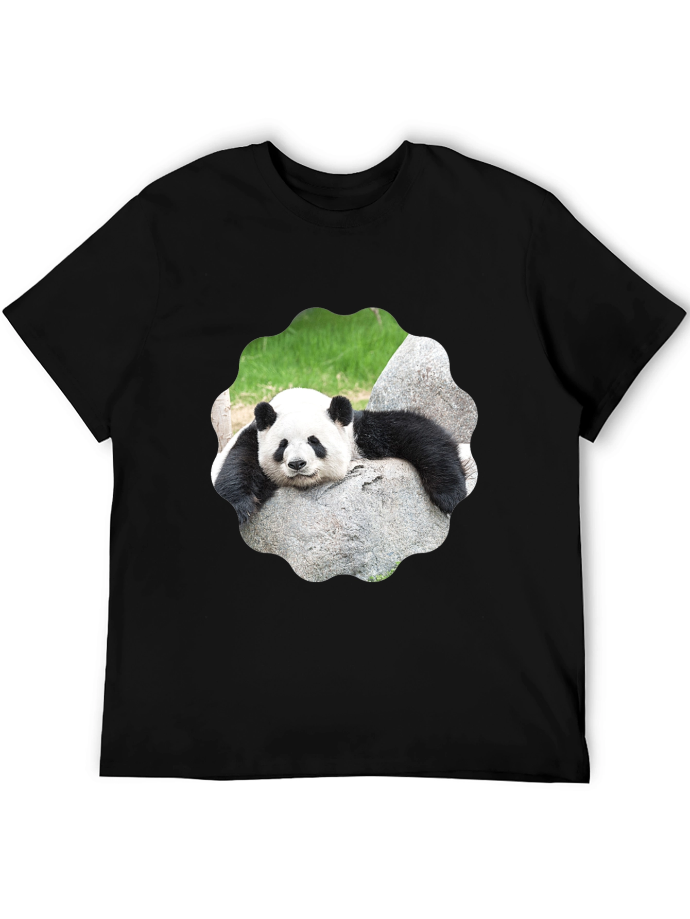 Black Panda Bear Graphic Tee - Cool Animal Lover Shirt view 5