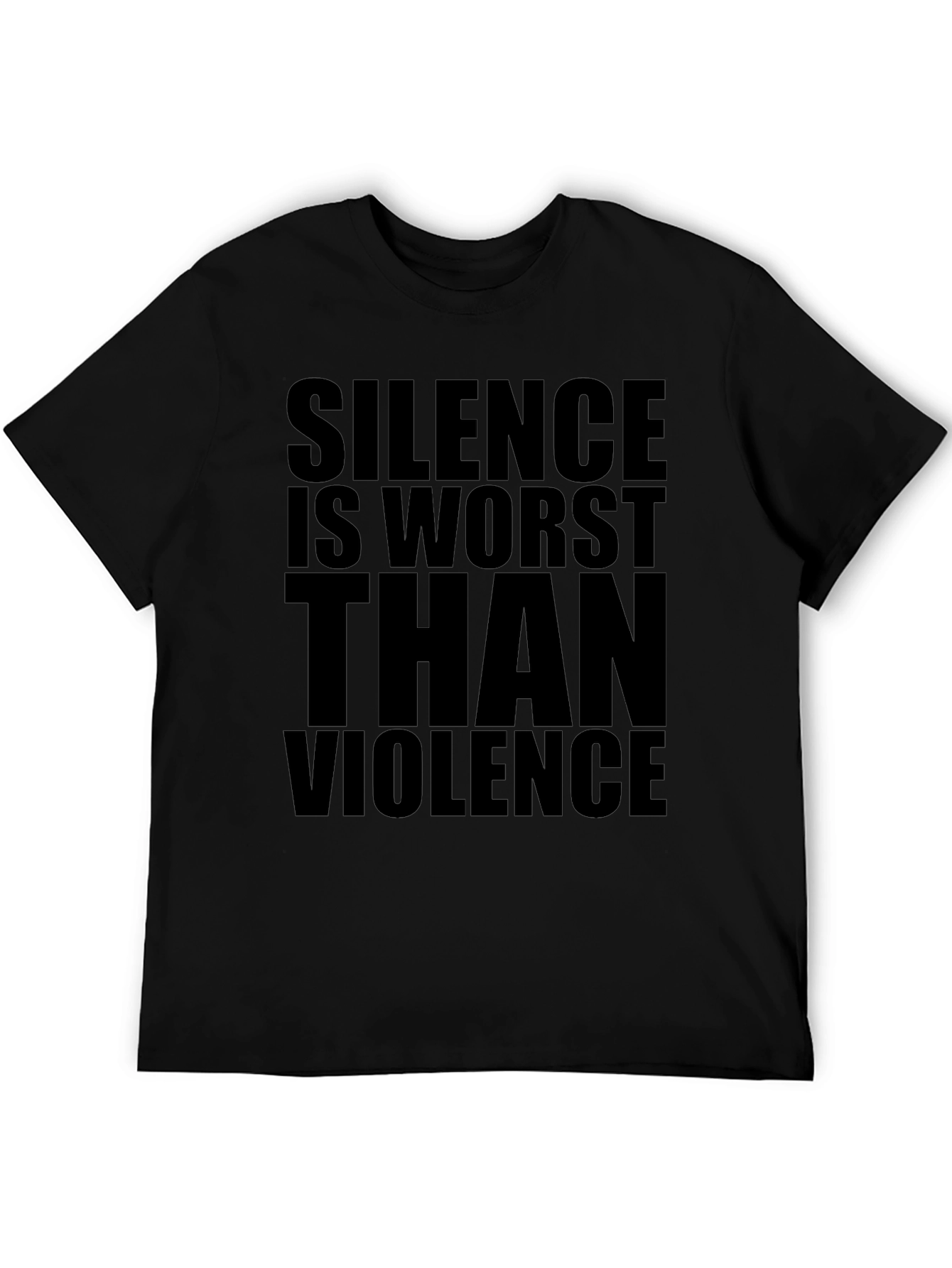 Black Silence Is Worst Than Violence Graphic Tee view 5