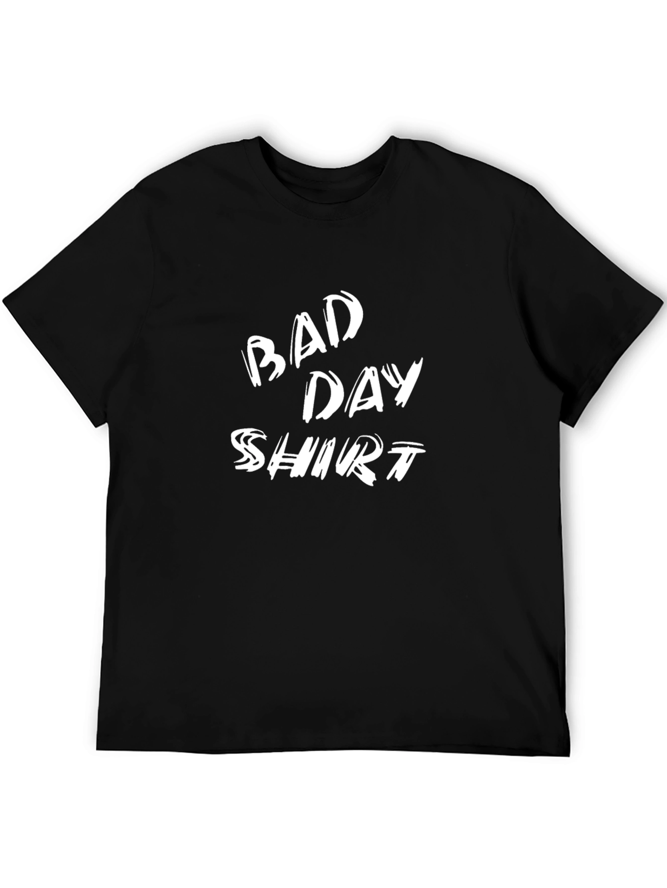 Black Bad Day Shirt Black Graphic Tee view 5