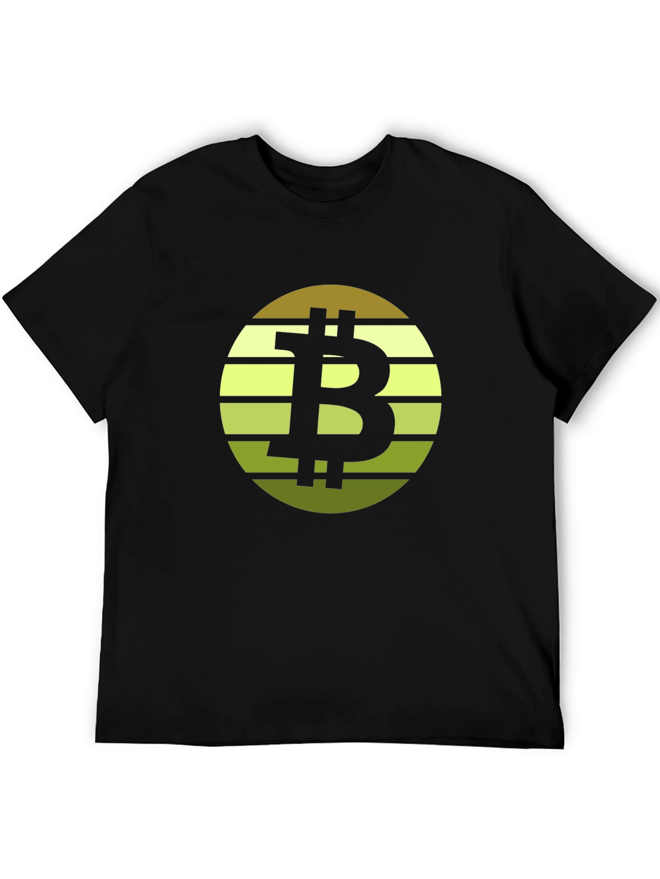 Black Bitcoin Sunset Graphic Tee view 5