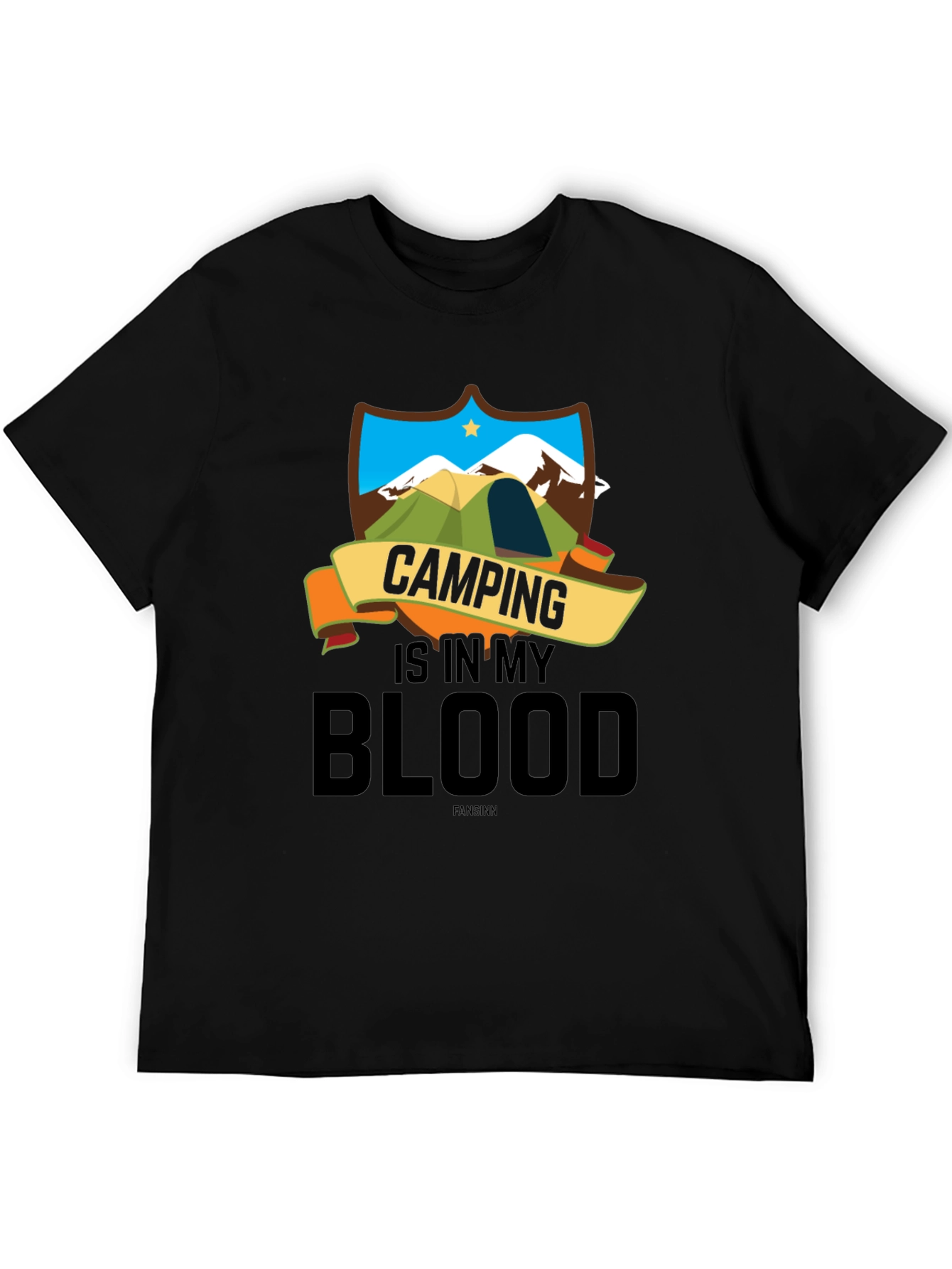 Black Camping Is In My Blood T-Shirt view 5