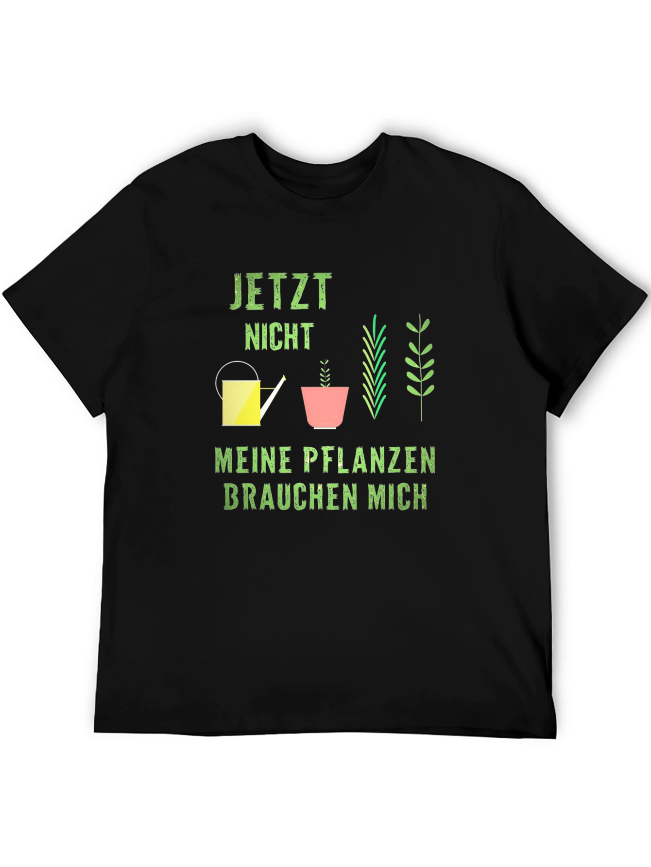 Black Plant Lover Graphic Tee - Meine Pflanzen Brauchen Mich view 5
