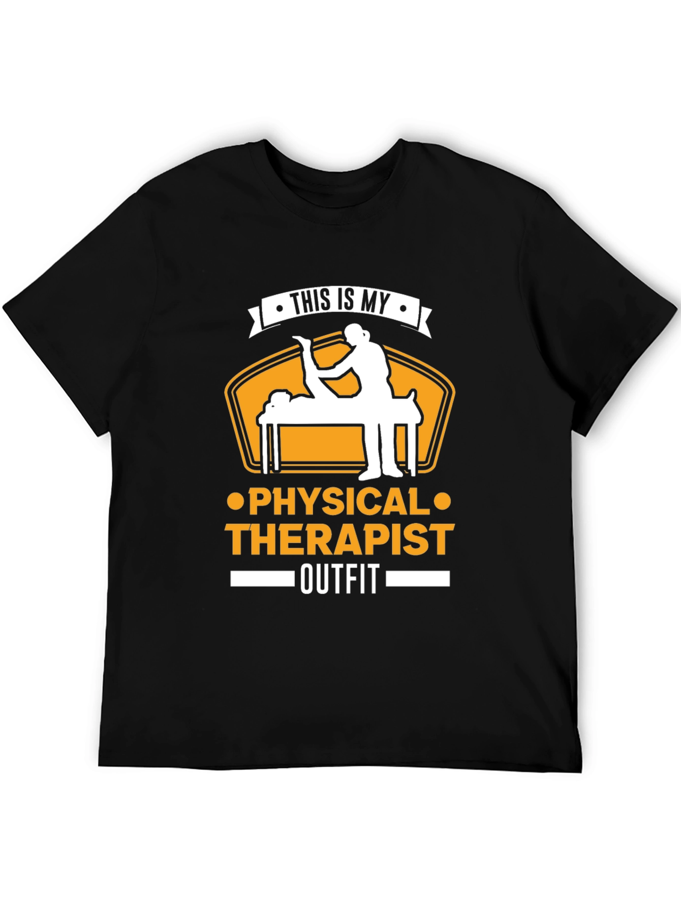 Black Physical Therapist Outfit T-Shirt view 5