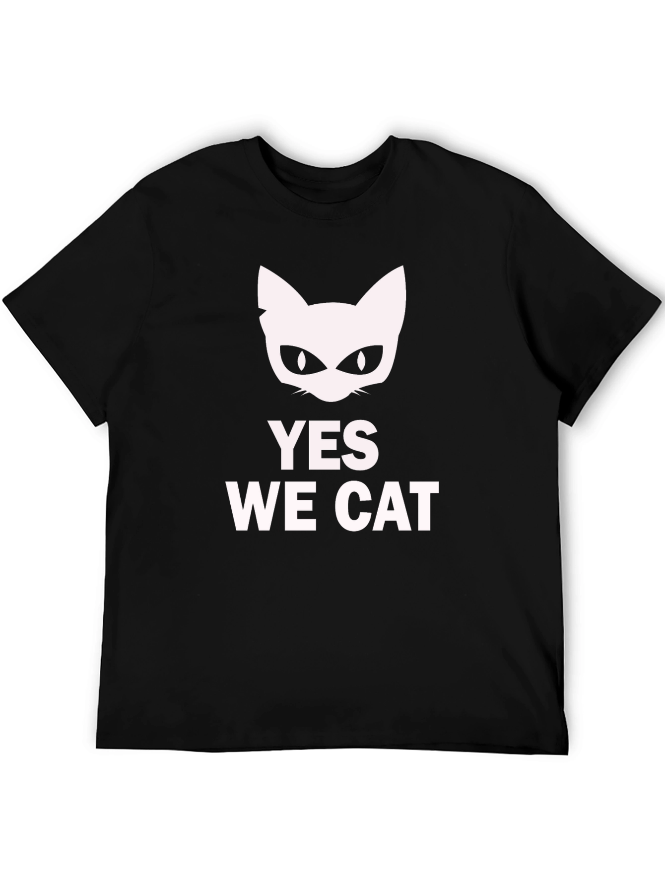Black Yes We Cat T-Shirt - Funny Cat Lover Tee view 5