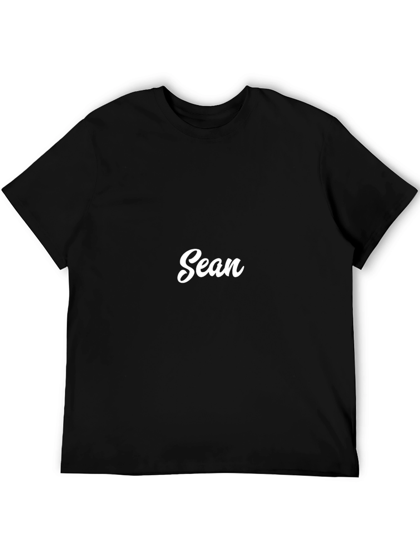 Black Personalized 'Sean' Black T-Shirt - Custom Name Tee view 5