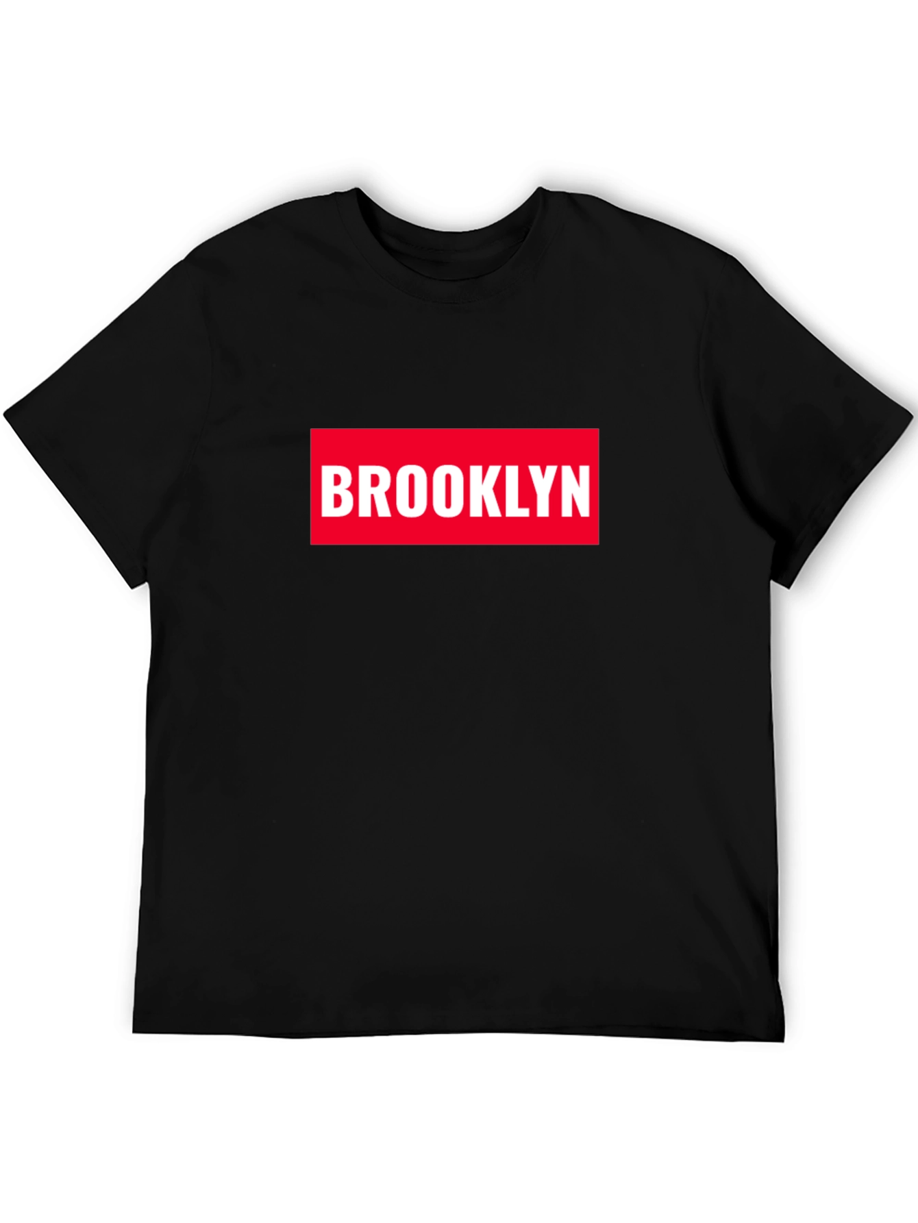 Black Brooklyn Graphic Print Men's Black T-Shirt view 5