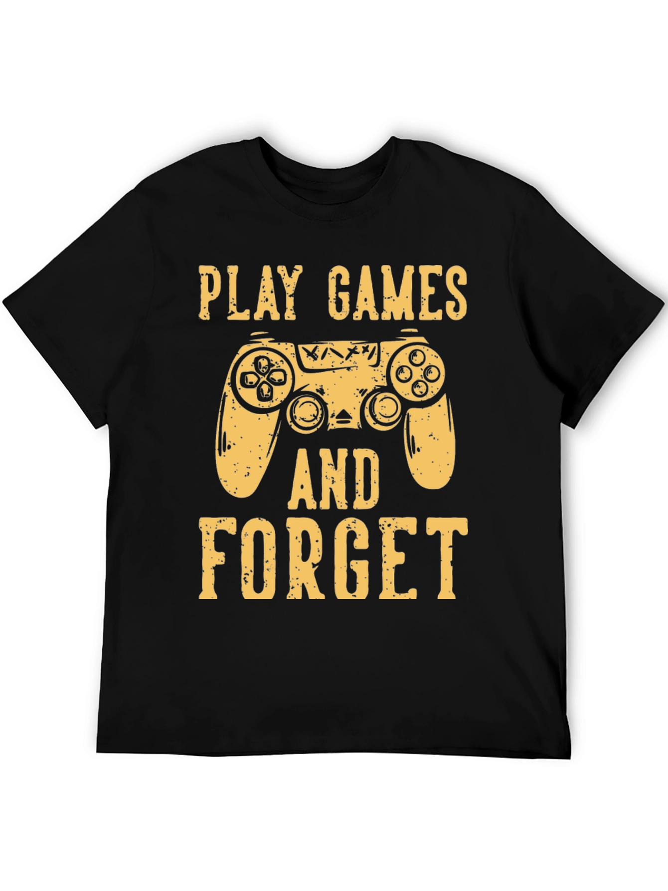 Black Play Games and Forget T-Shirt - Gamer Tee view 5