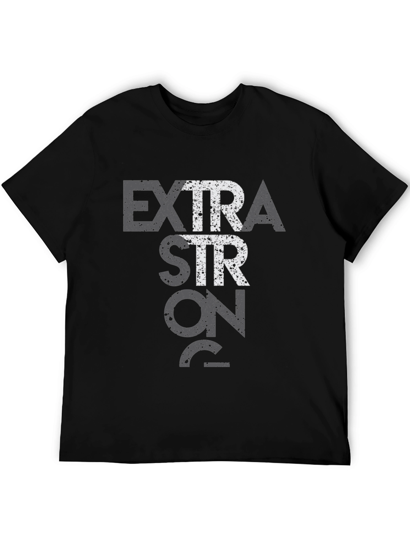 Black Extra Strong 75% Black Graphic Tee view 5