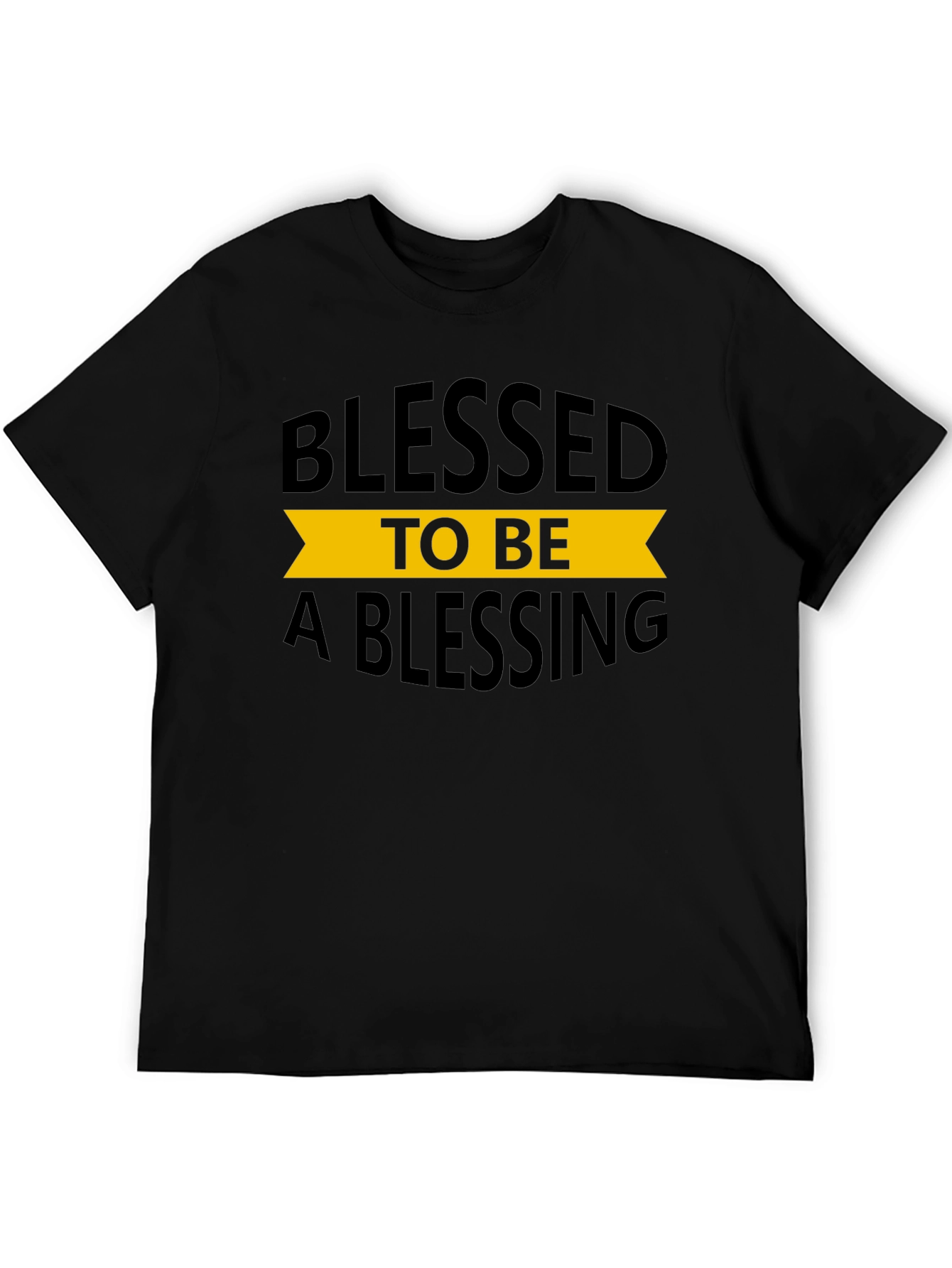 Black Blessed to Be a Blessing Black T-Shirt view 5