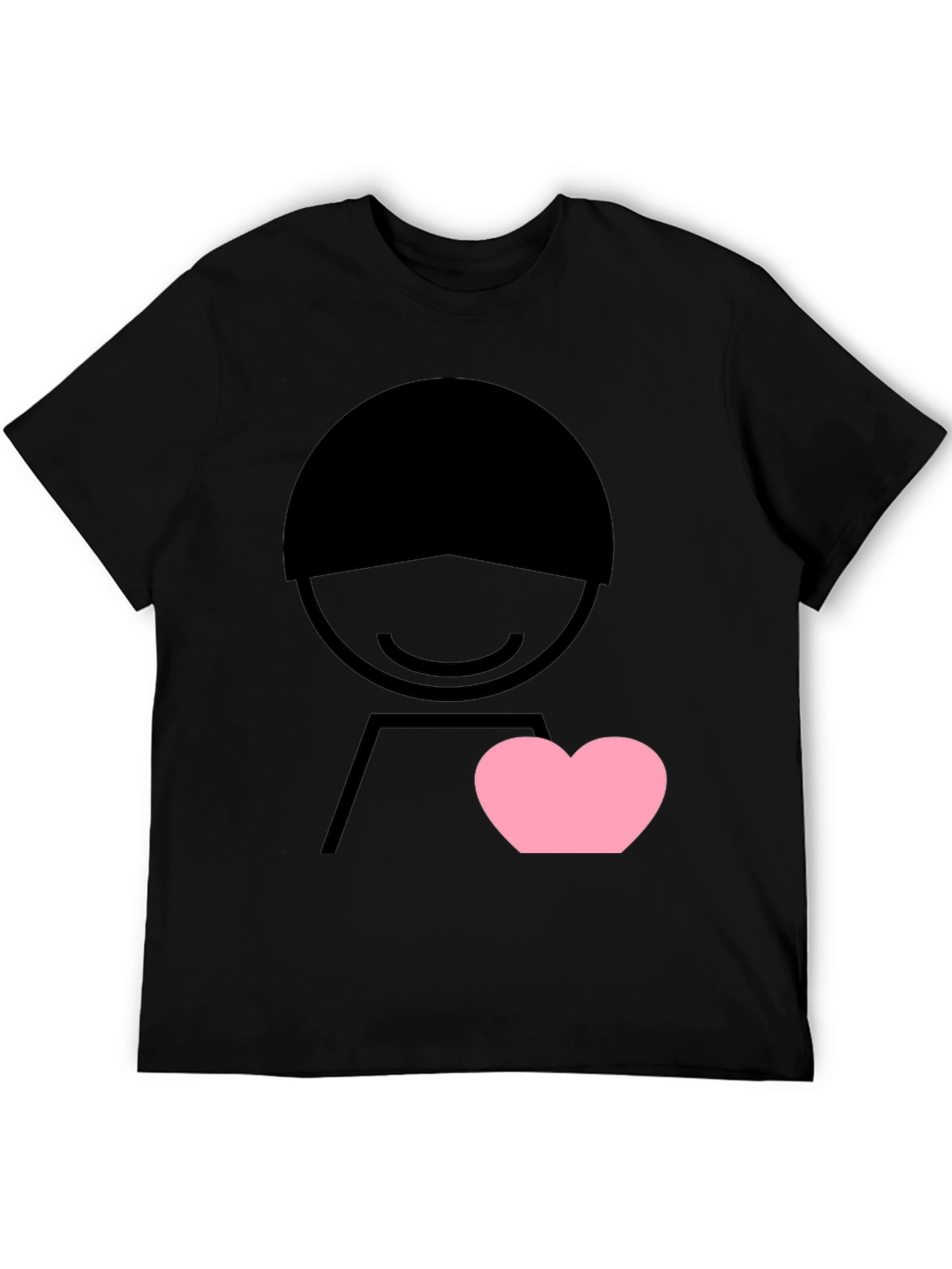 Black Heart Graphic Tee - Men's Black Short Sleeve view 5