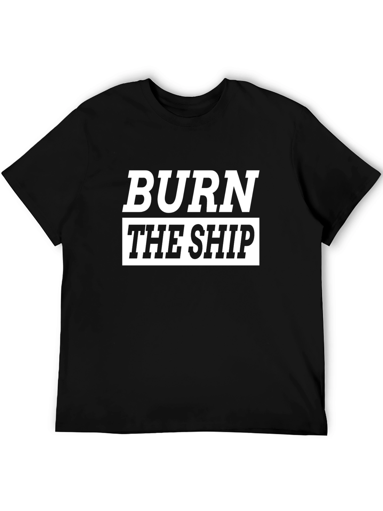Black Burn The Ship Graphic Tee - Black view 5