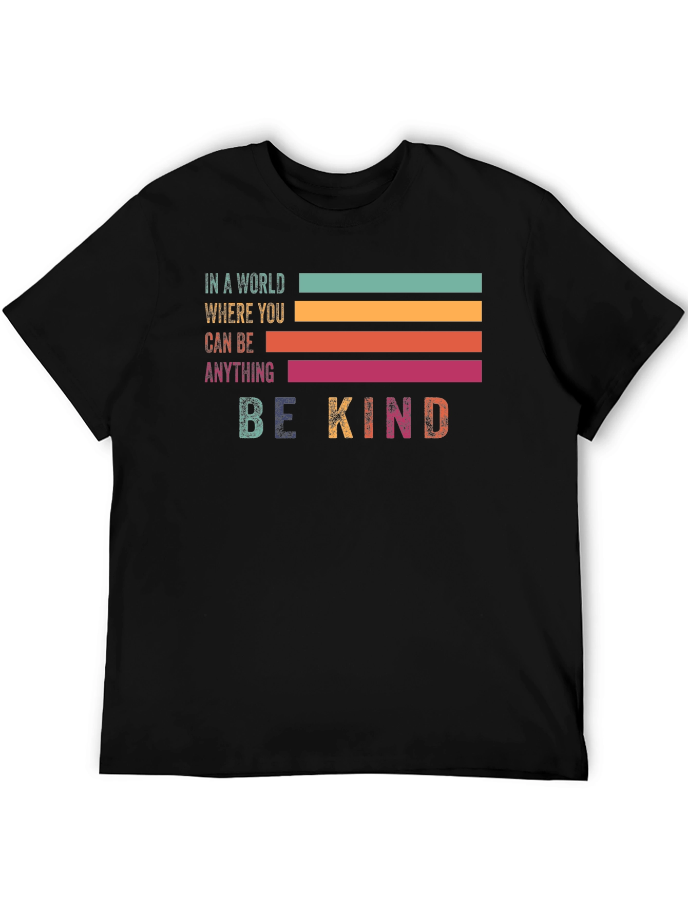 Be Kind Retro Graphic Tee - Positive Vibes Shirt - 5
