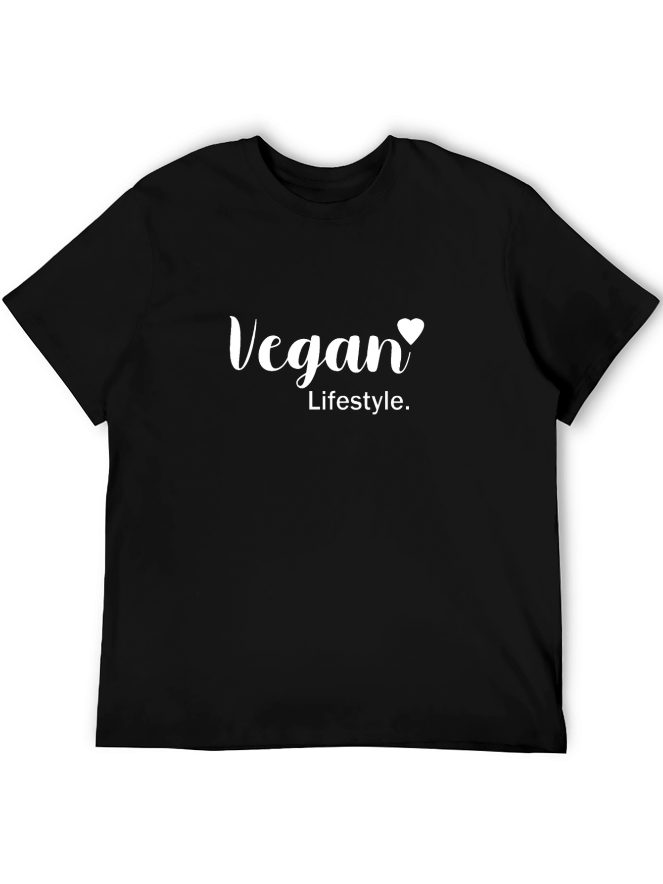 Black Vegan Lifestyle Graphic Tee - Black view 5