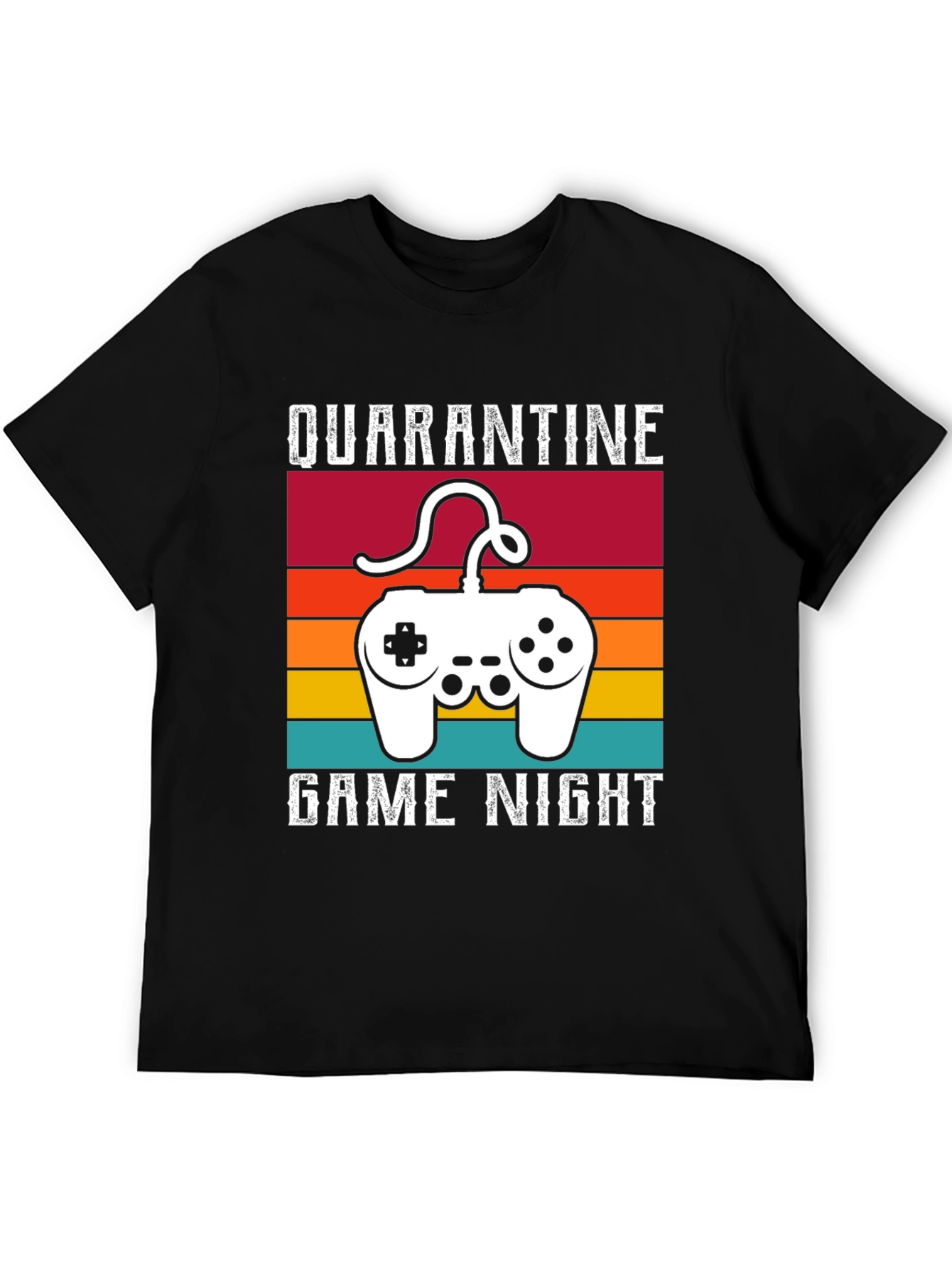 Black Quarantine Game Night Graphic T-Shirt view 5