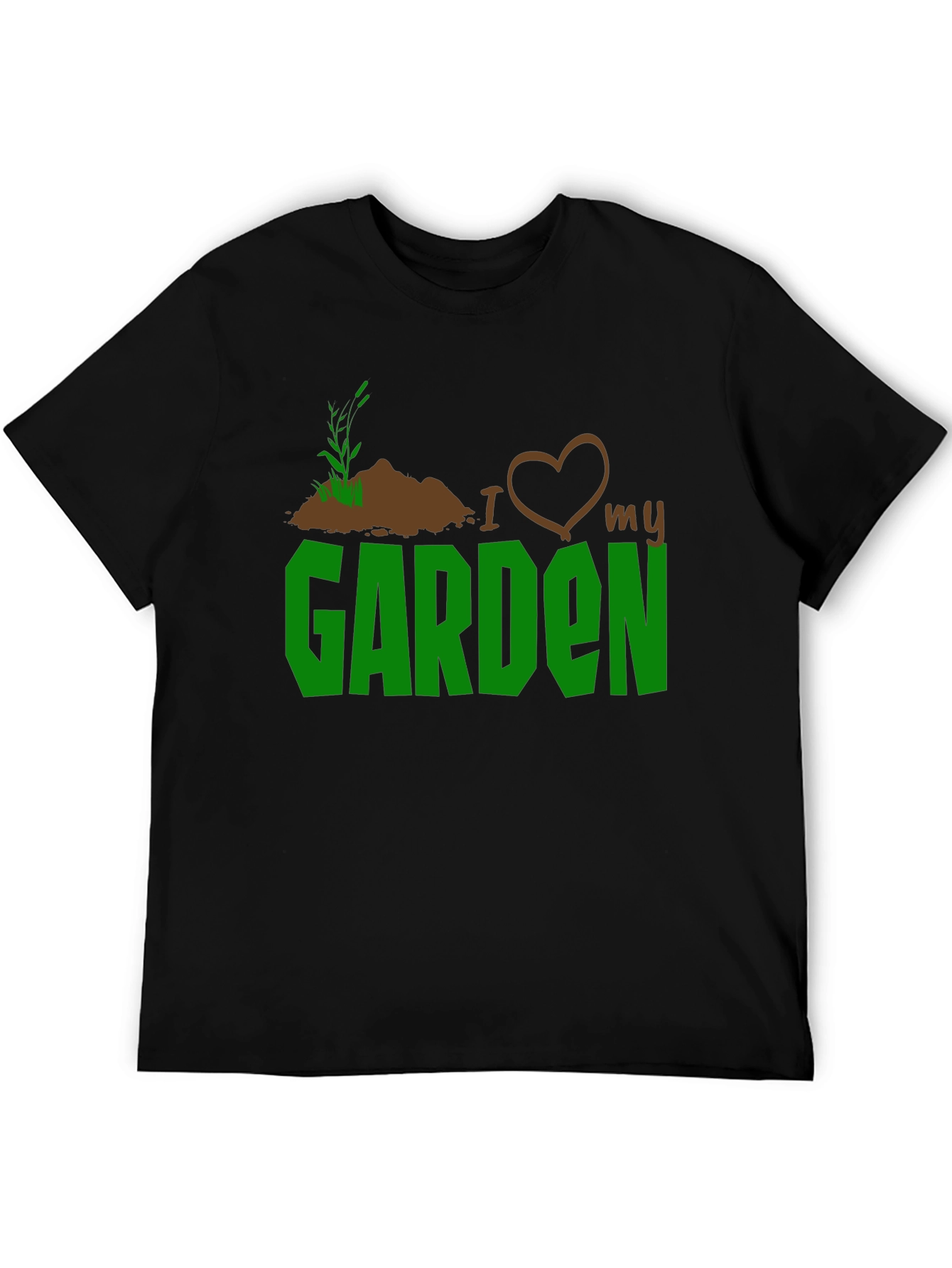 Black I Love My Garden T-Shirt - Gardening Gift view 5