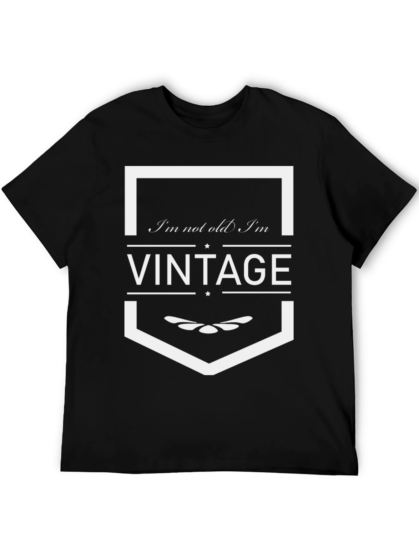 Black I'm Not Old, I'm Vintage - Graphic T-Shirt view 5