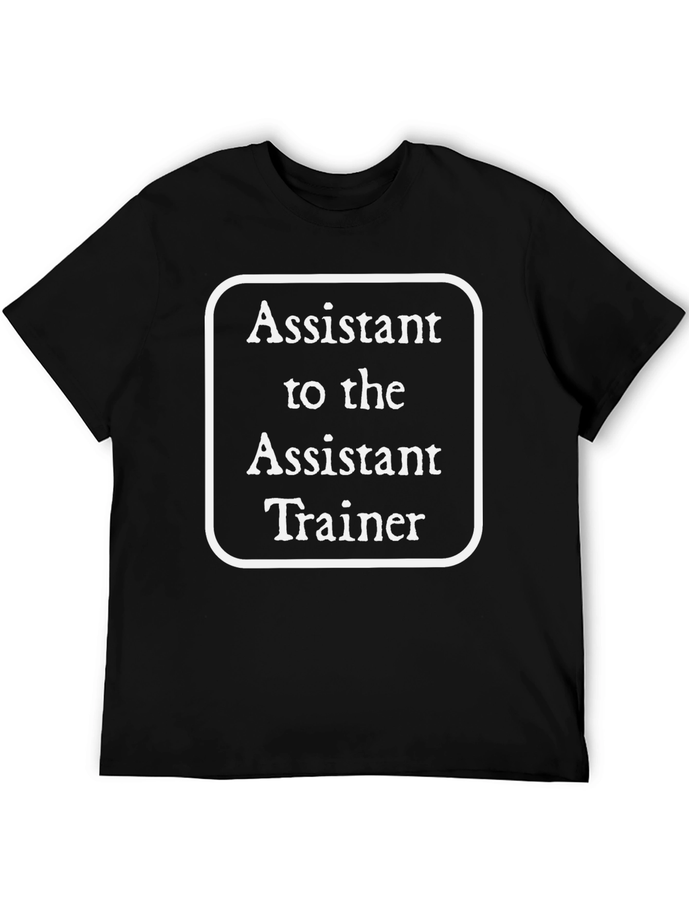 Black Assistant to the Assistant Trainer Black T-Shirt view 5