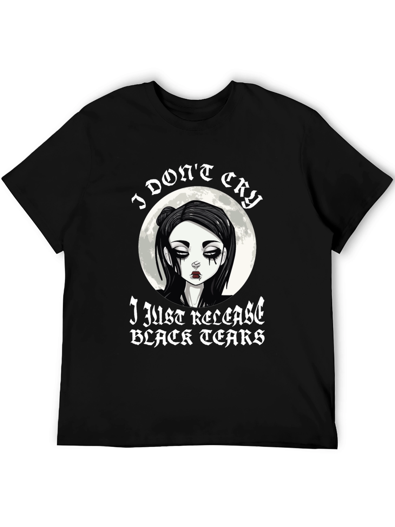 Black Emo Black Tears T-Shirt view 5