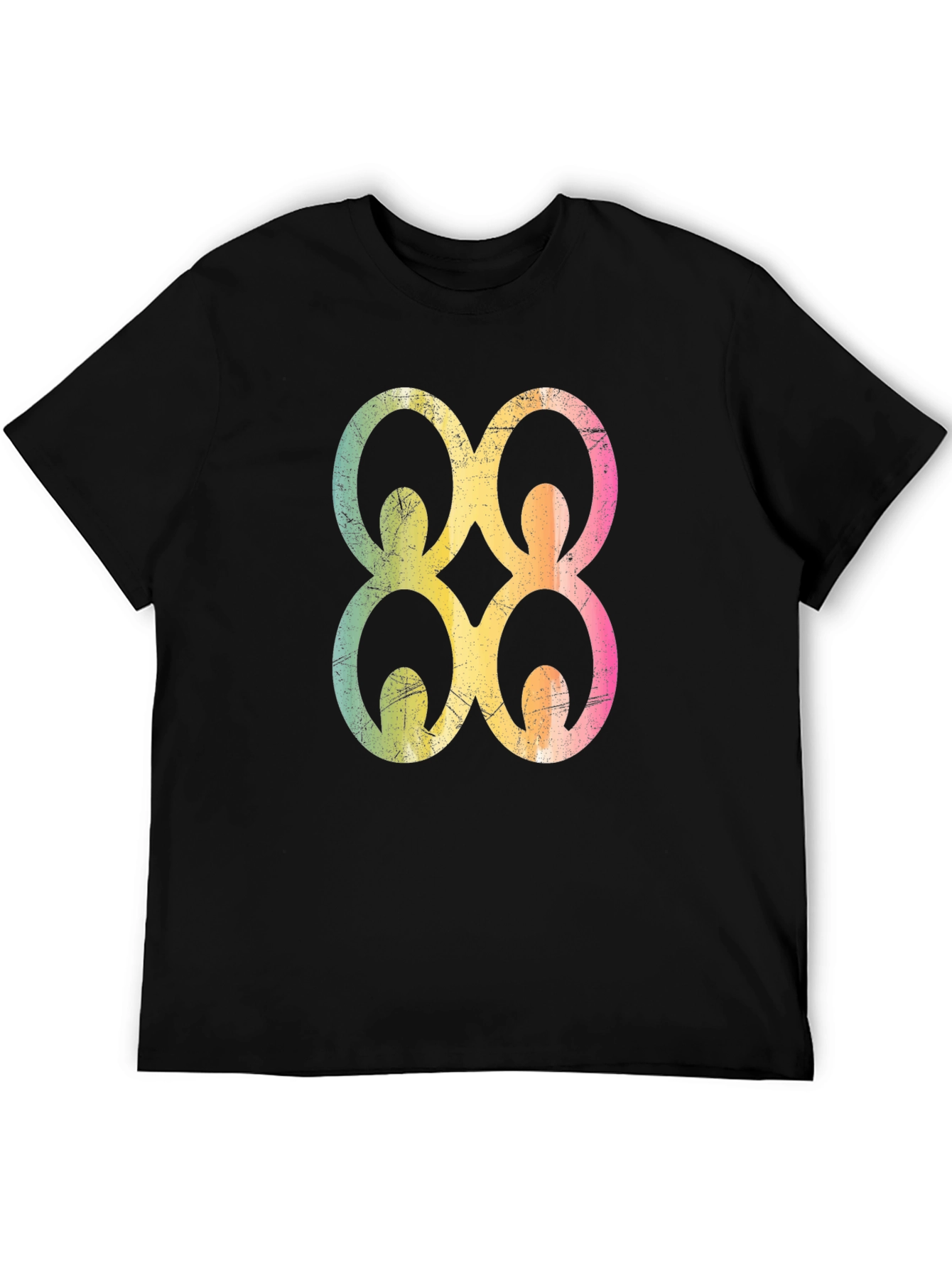 Black Adinkra Symbol Graphic Tee - Black view 5