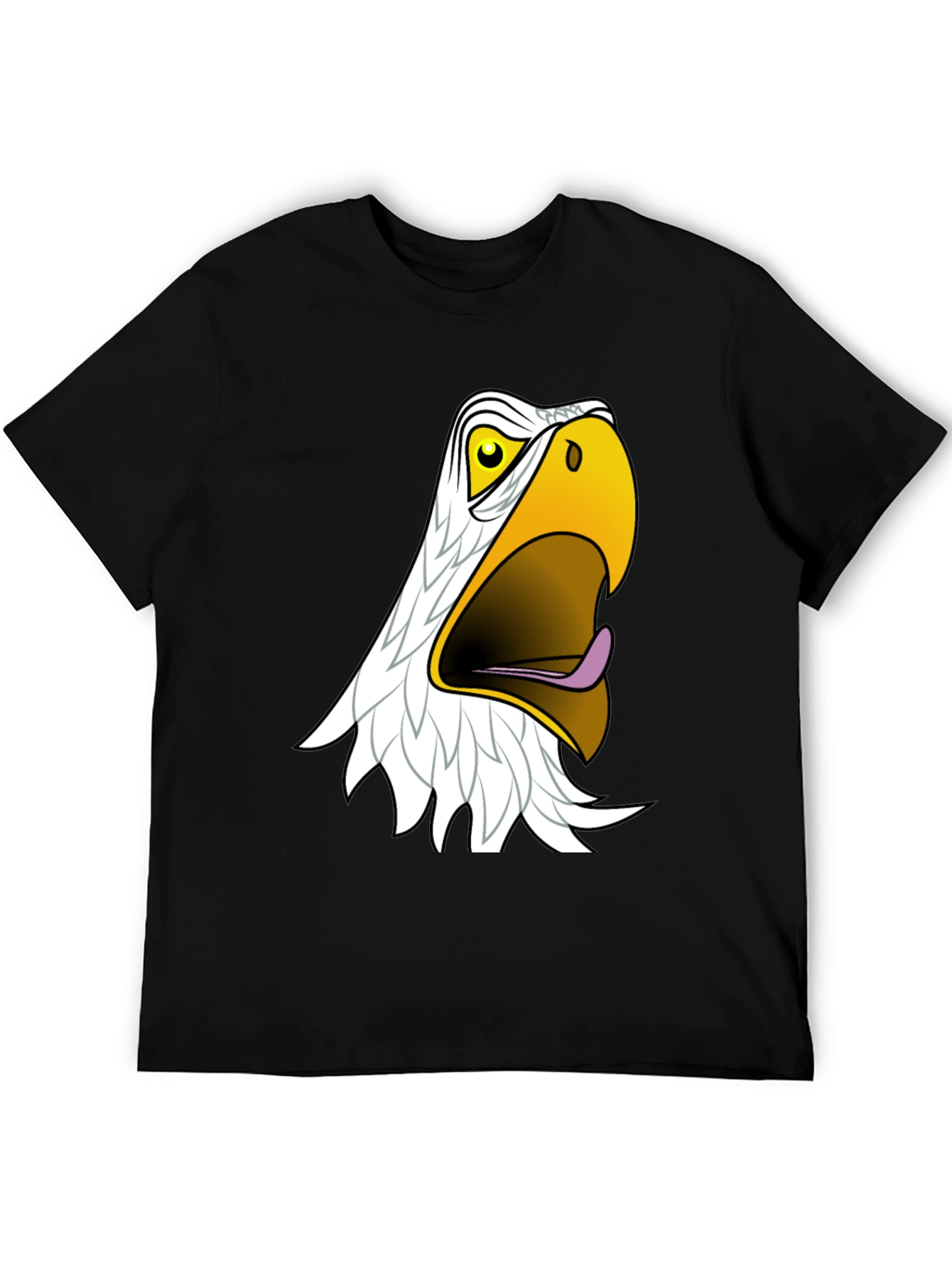 Black Men's Black Eagle Graphic T-Shirt view 5