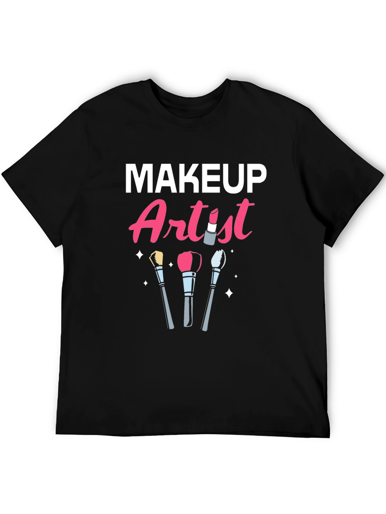 Black Makeup Artist T-Shirt | Cosmetology Tee view 5