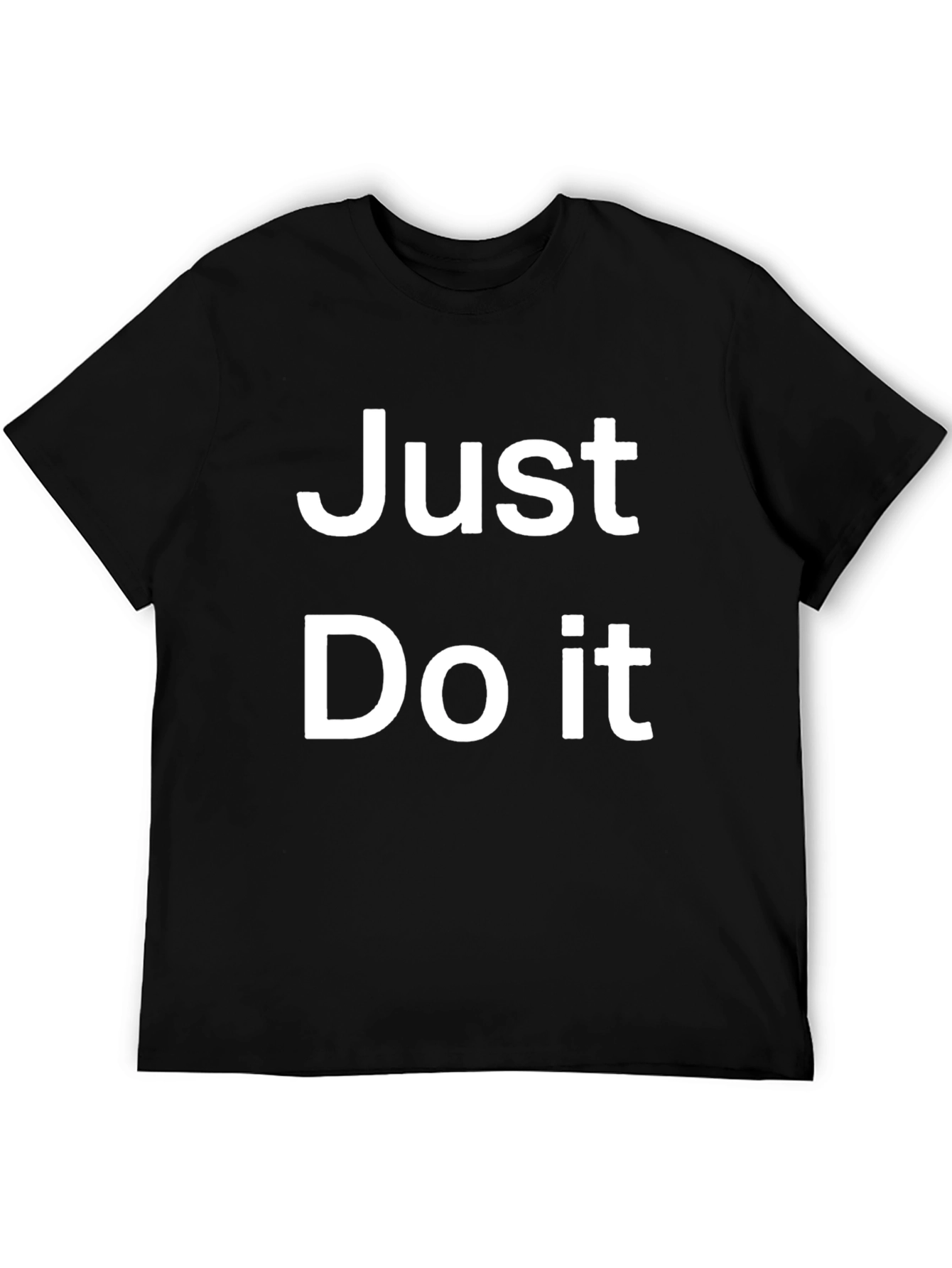 Black Just Do It Black Graphic Tee view 5