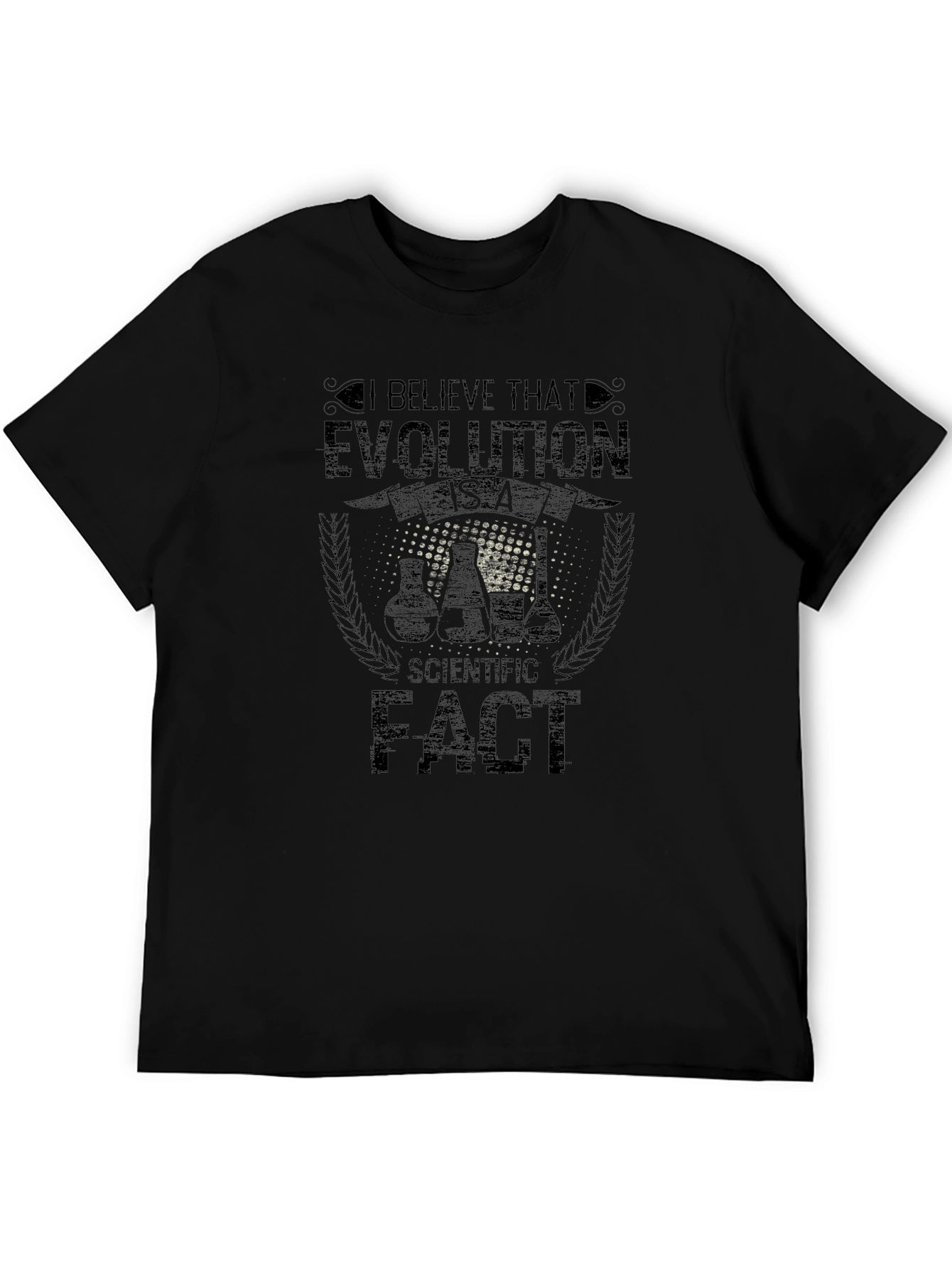 Black Evolution is a Scientific Fact T-Shirt view 5
