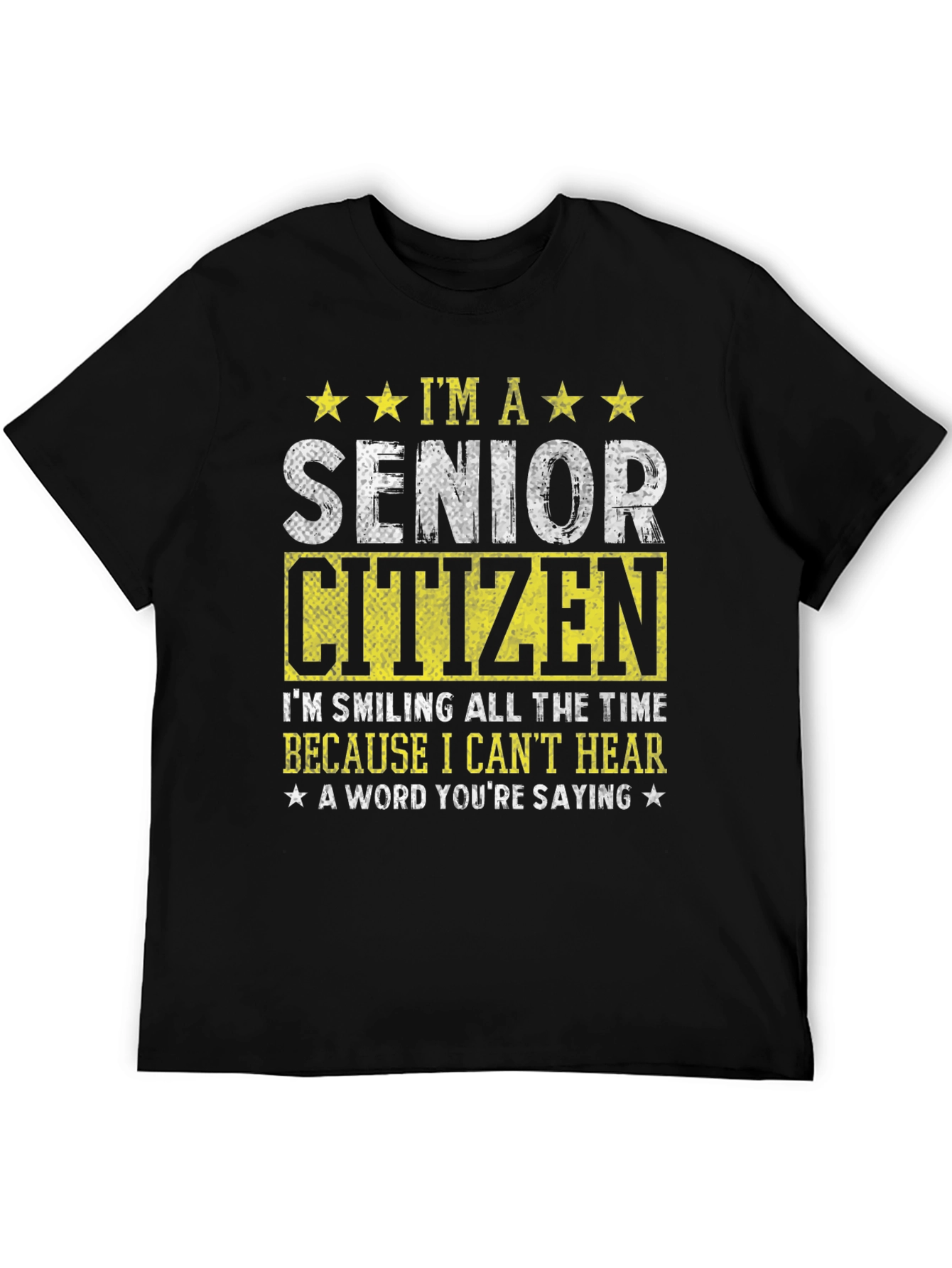 Black Senior Citizen Humorous T-Shirt view 5