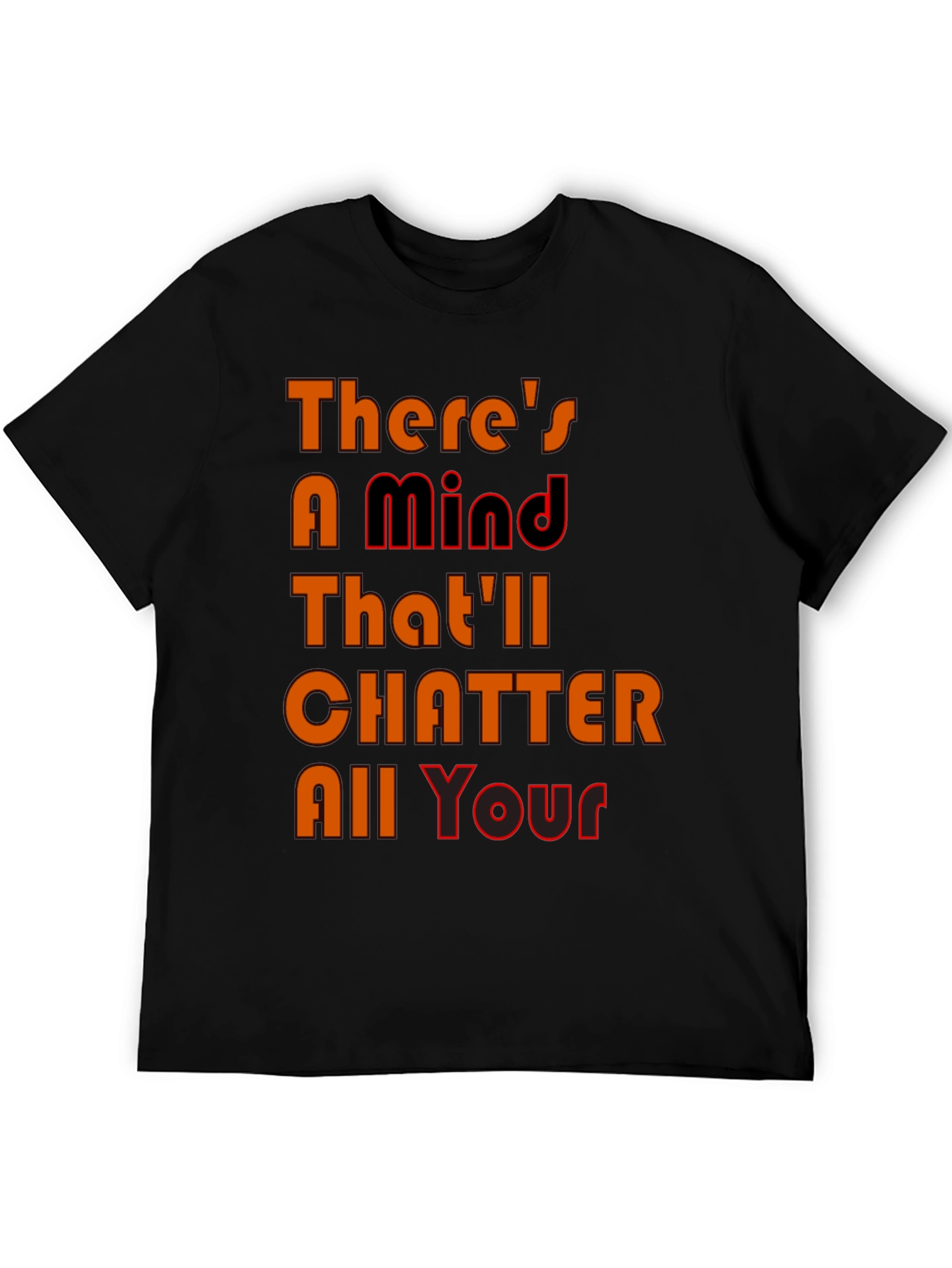 Black Mind Chatter Graphic Tee - Black T-Shirt view 5