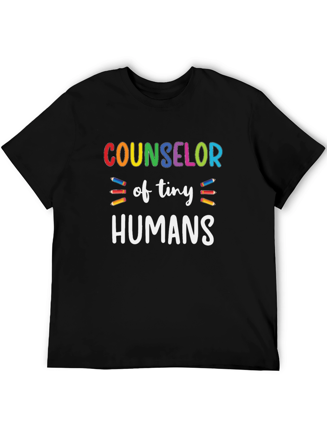 Black Counselor of Tiny Humans T-Shirt view 5