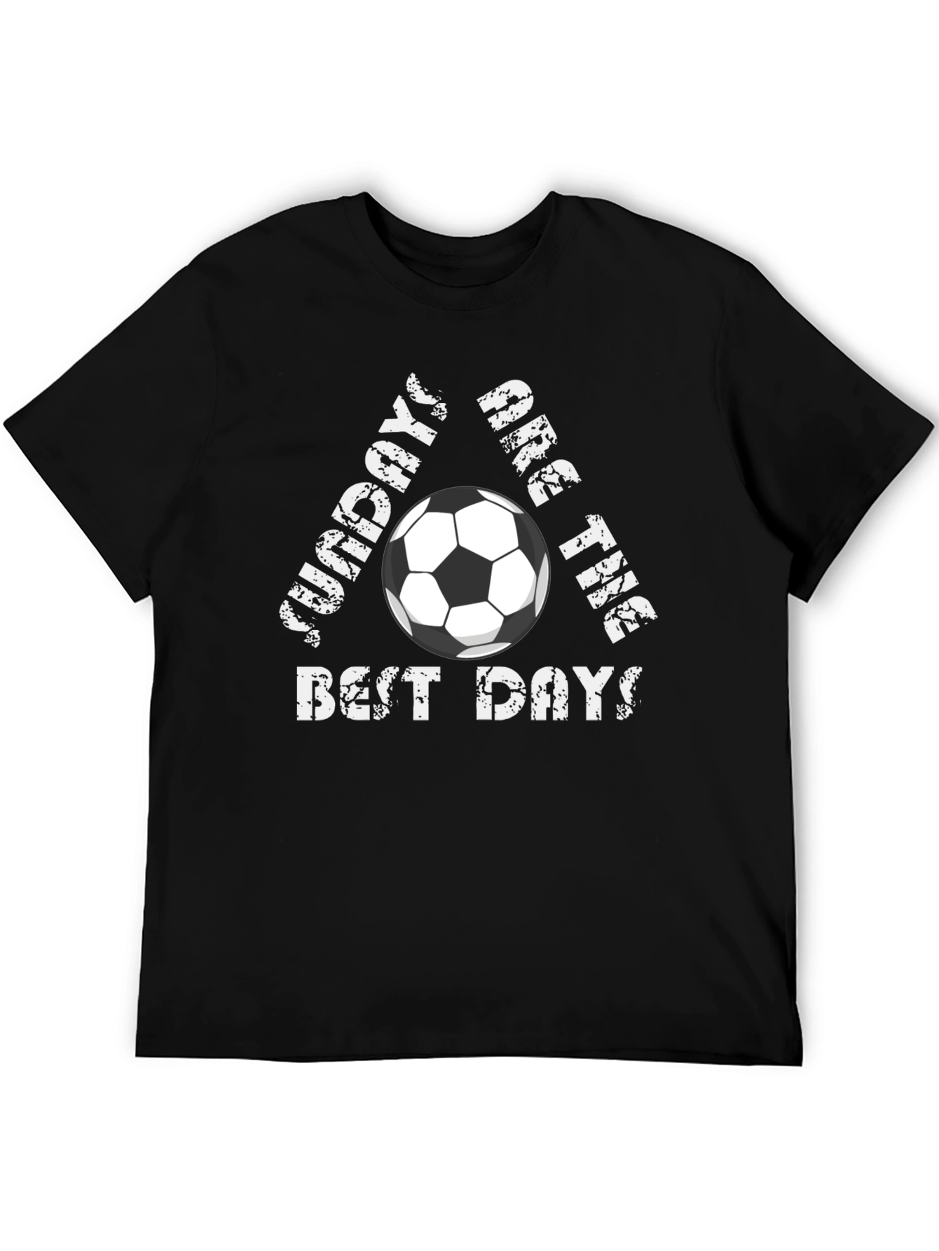 Black Soccer Sundays T-Shirt - Best Days Tee! view 5