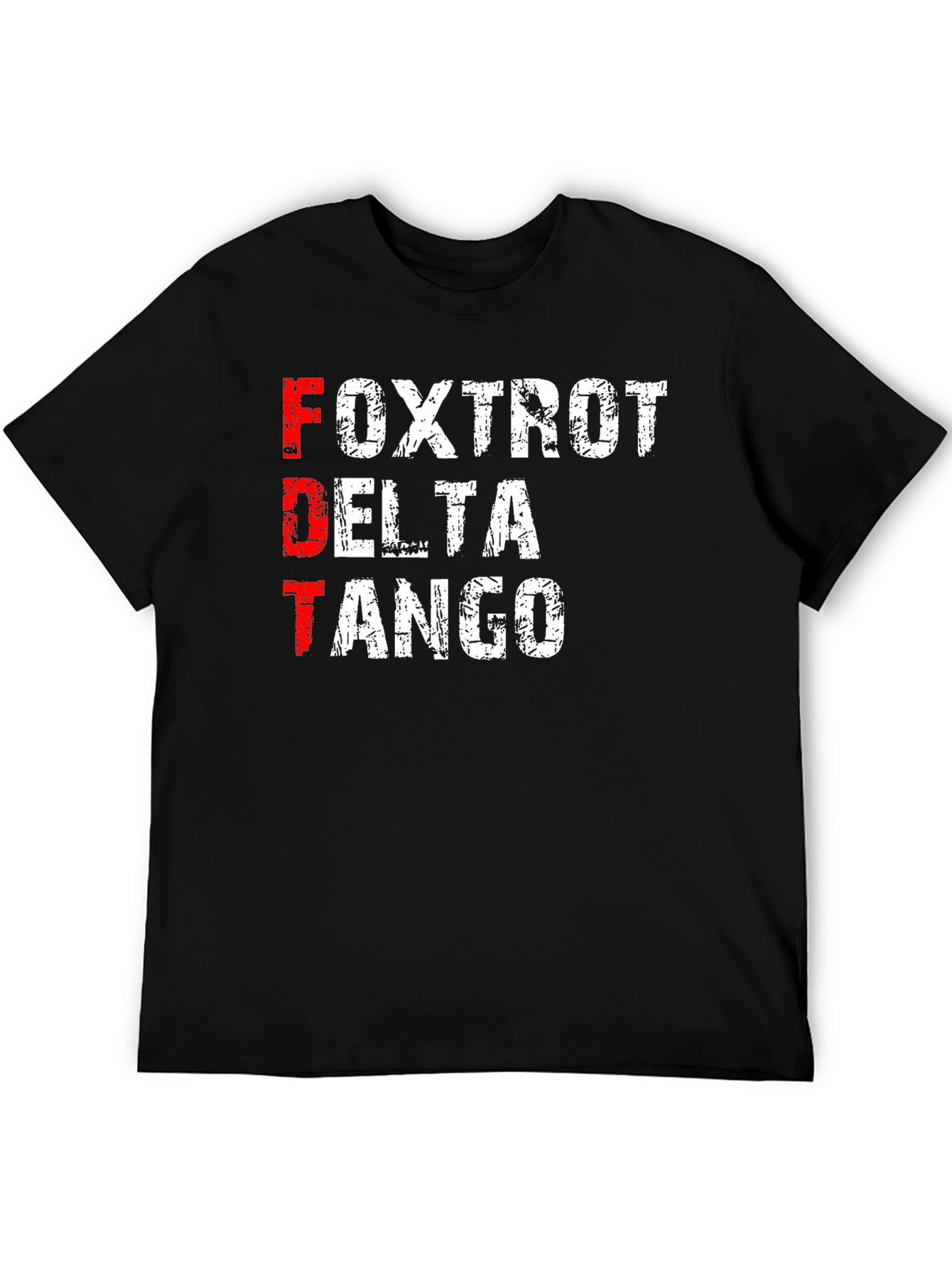 Black FDT Foxtrot Delta Tango Graphic T-Shirt view 5